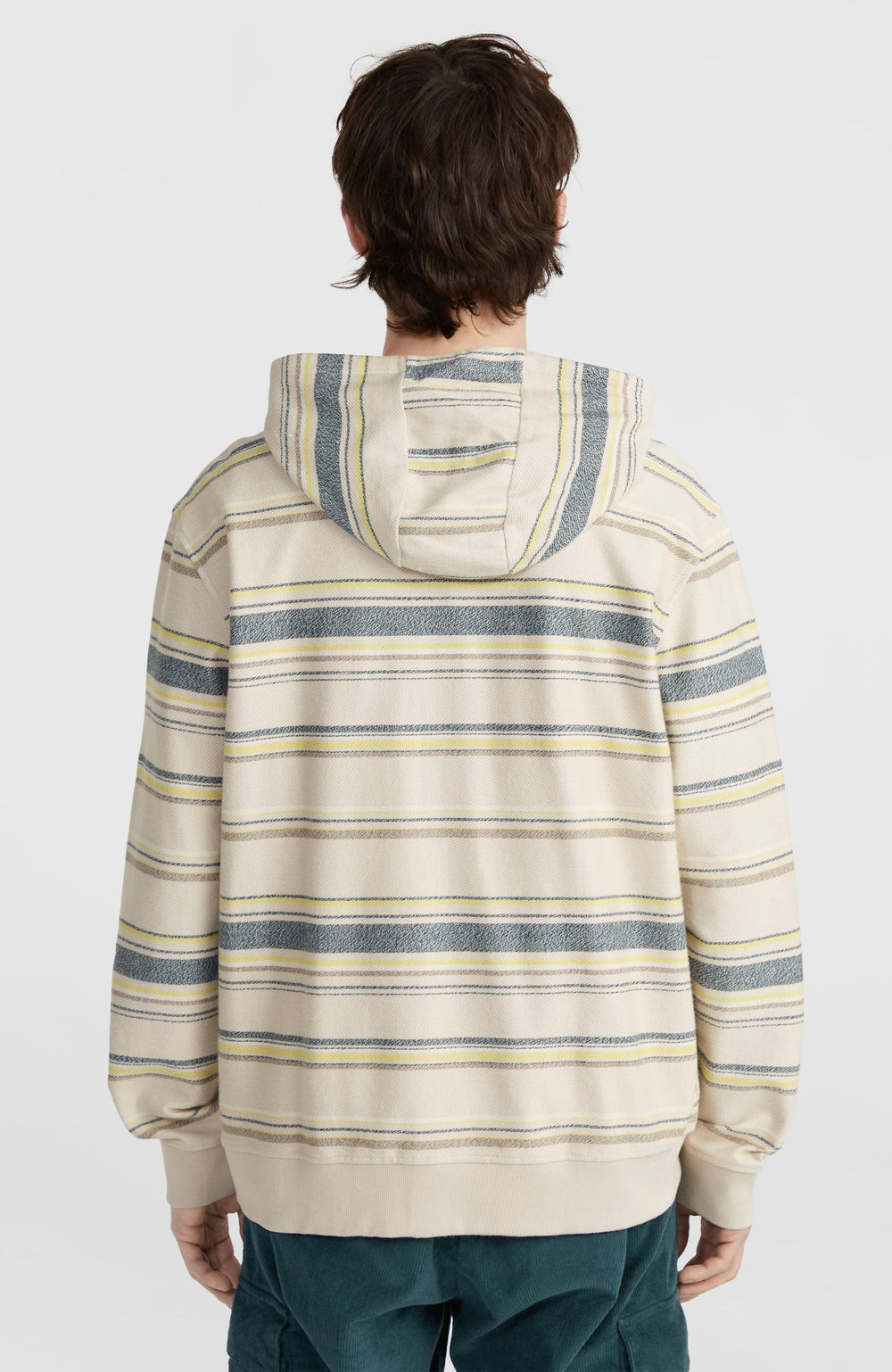 Bavaro Full-Zip Hoodie Grey Vintage Stripe