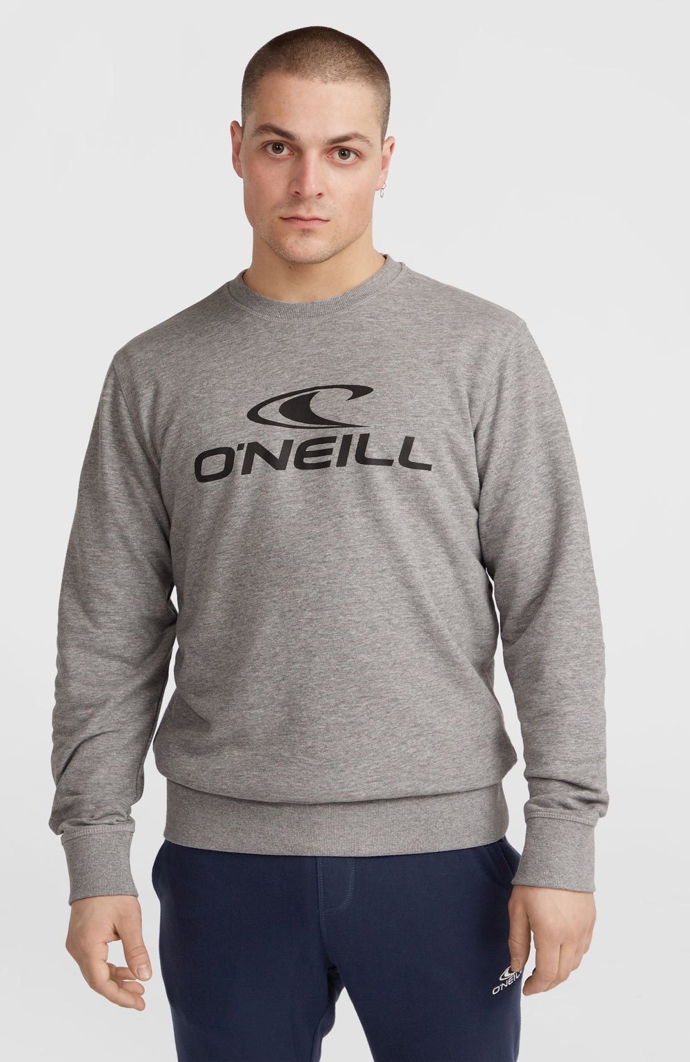 O'Neill Logo Crew Sweatshirt Silver Melee