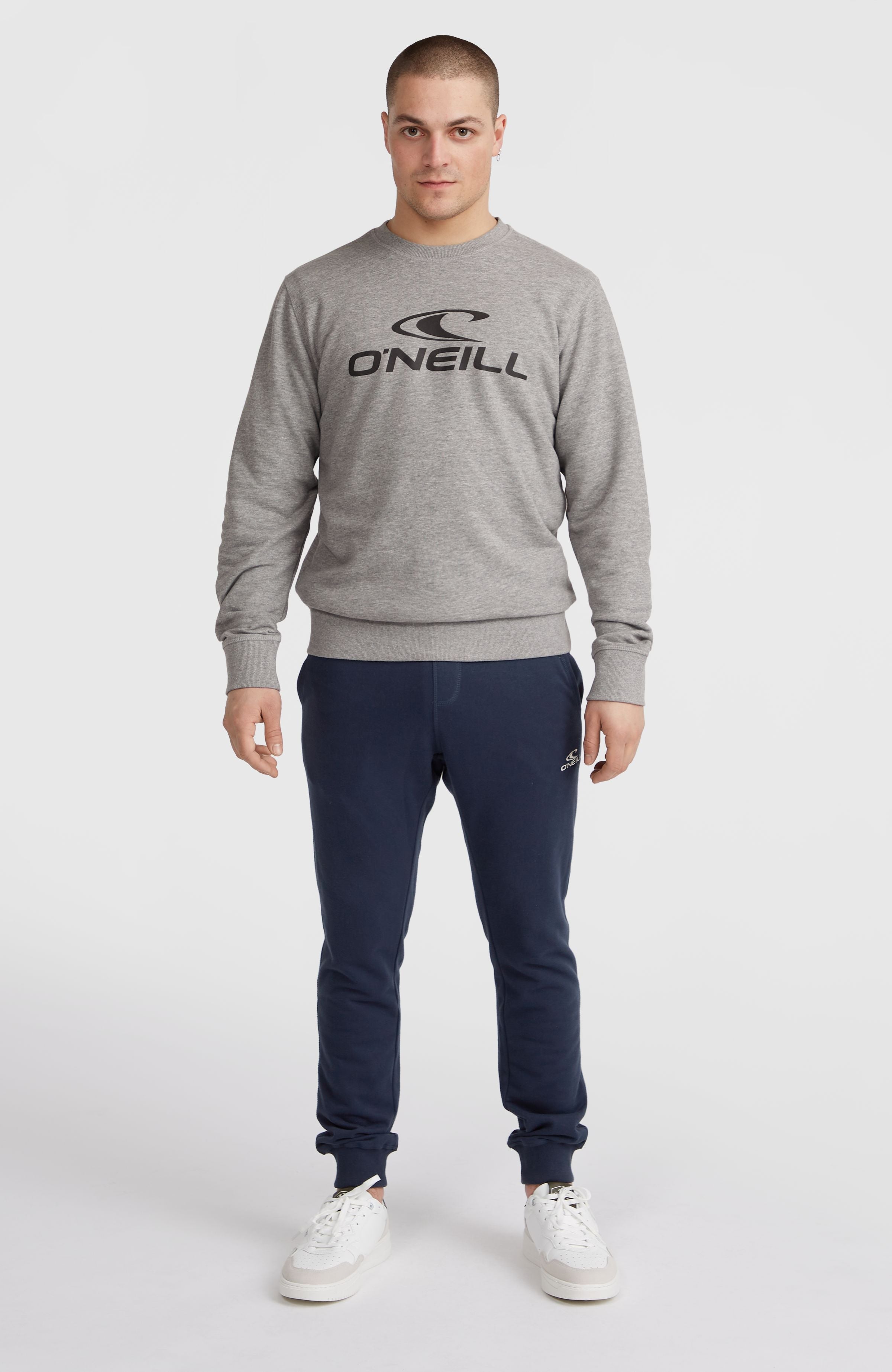 O'Neill Logo Crew Sweatshirt Silver Melee
