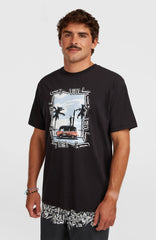 Photo Front Print T-Shirt Black Out