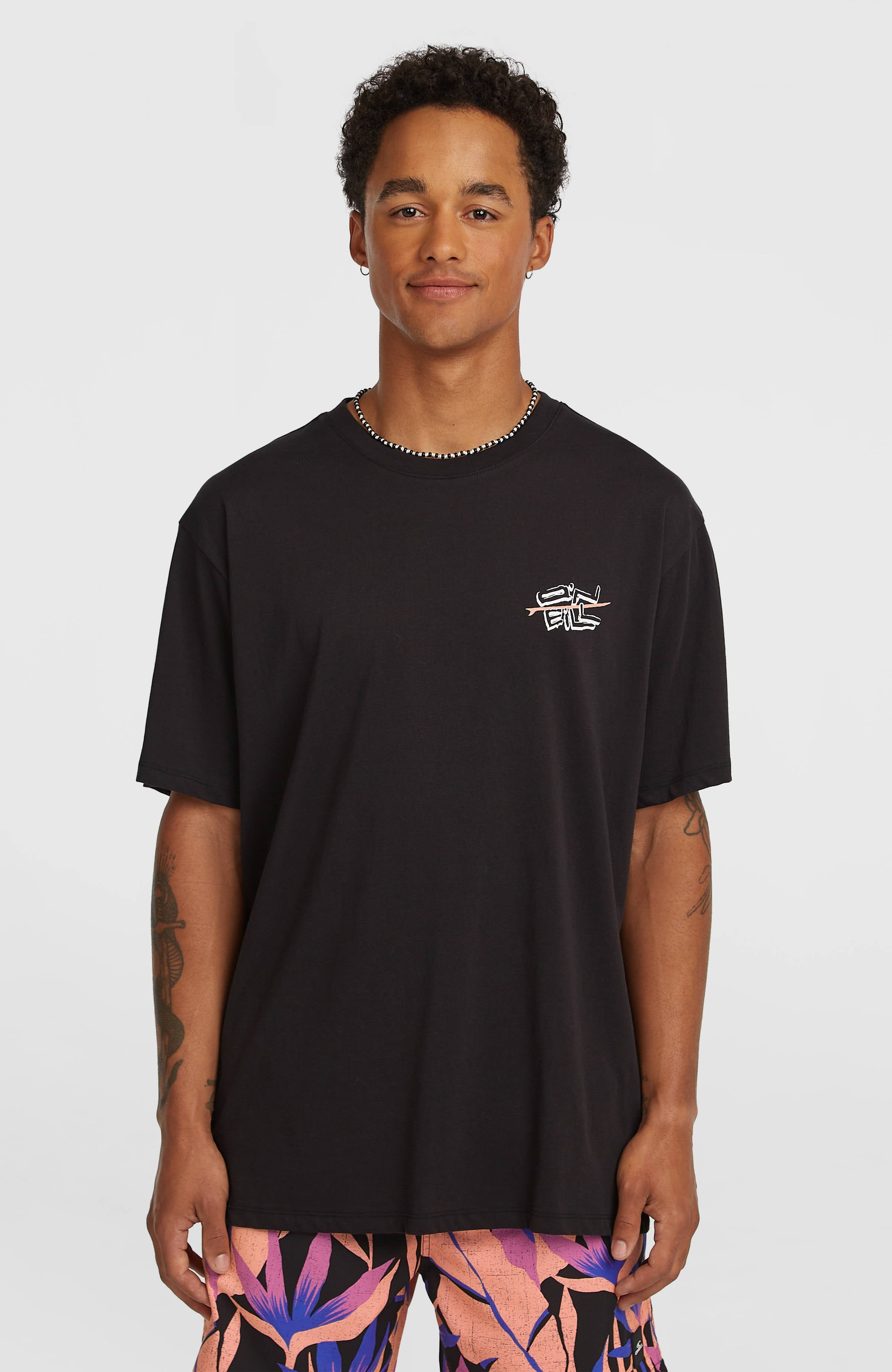 O’Neill Retro Back Print T-Shirt Black Out