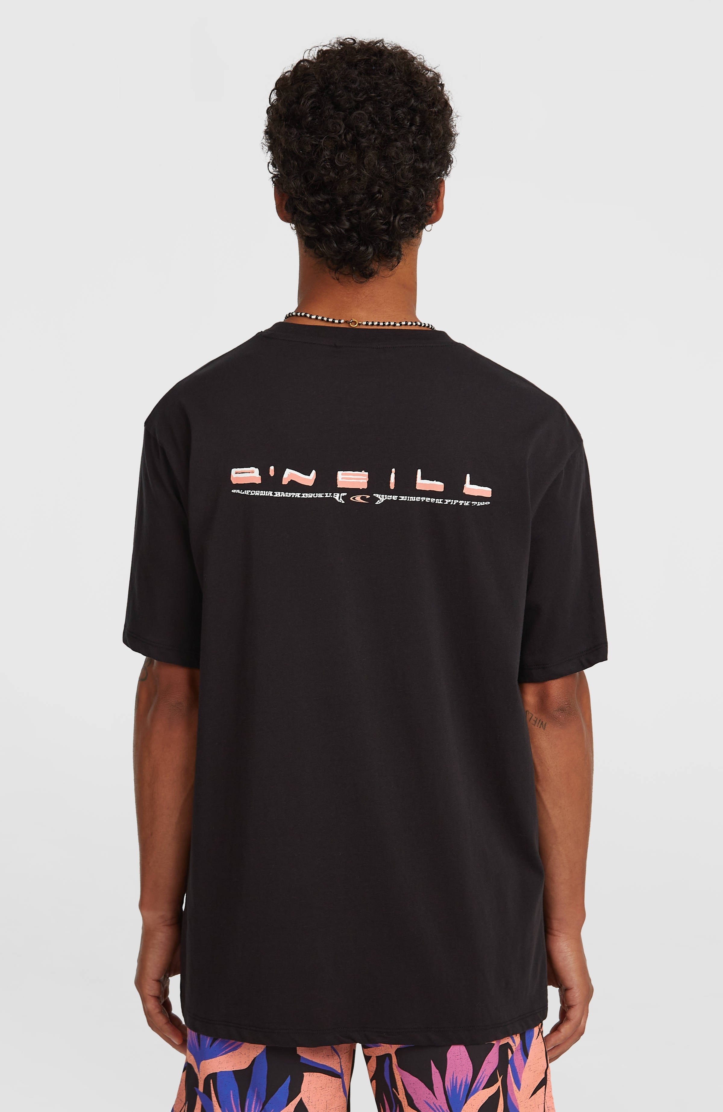 O’Neill Retro Back Print T-Shirt Black Out