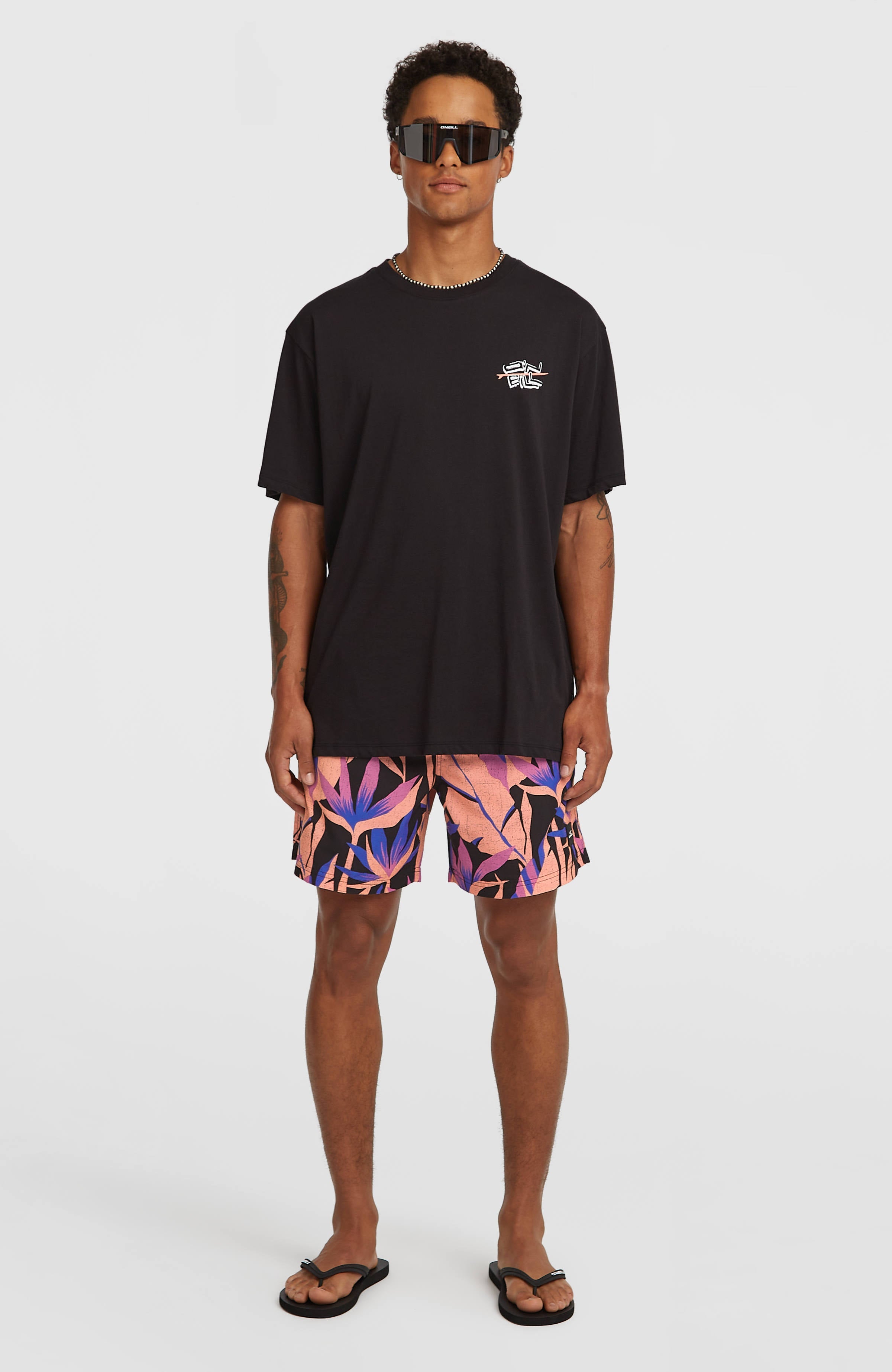 O’Neill Retro Back Print T-Shirt Black Out