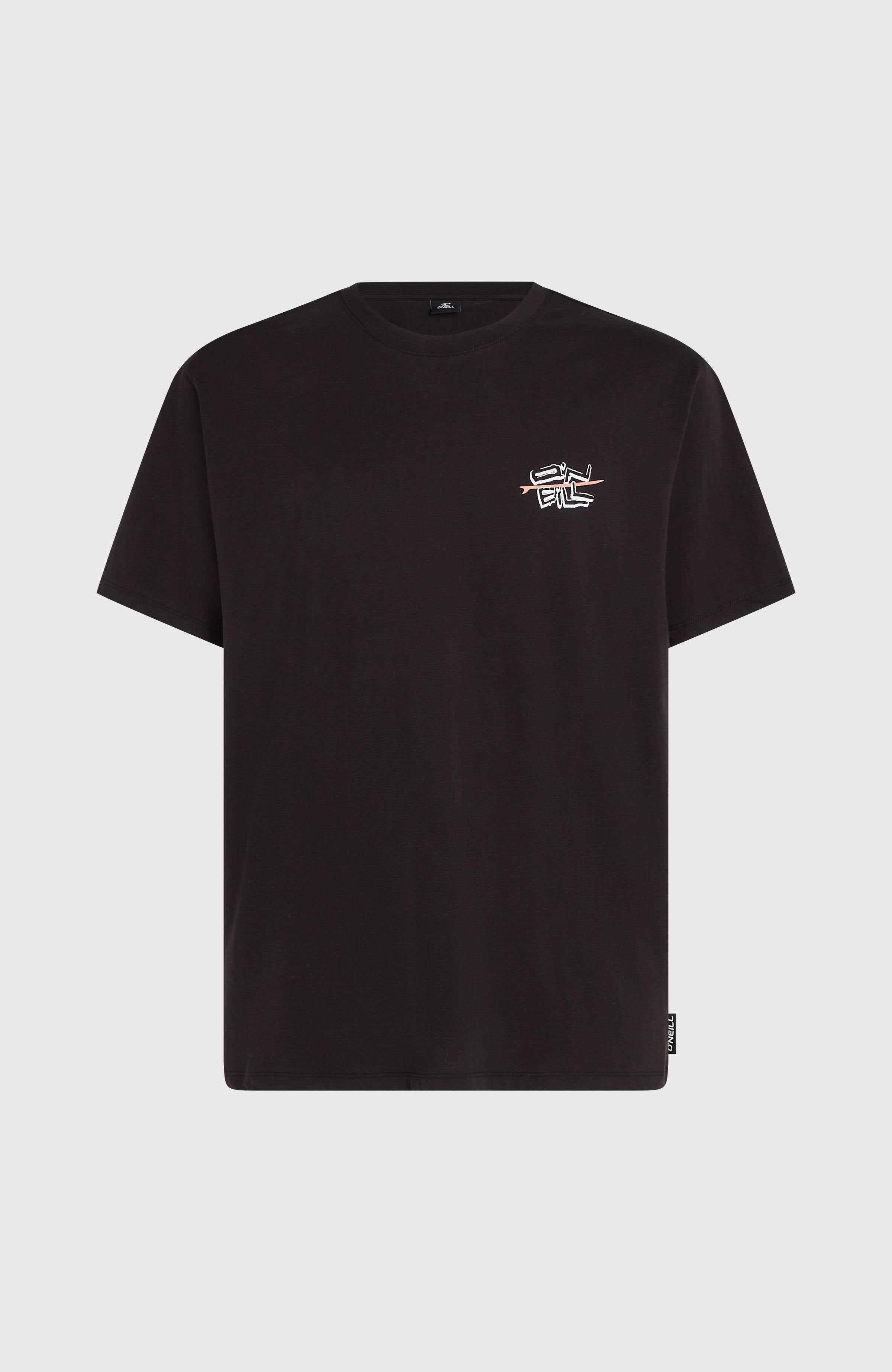 O’Neill Retro Back Print T-Shirt Black Out