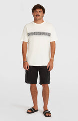 O’Neill Logo Stripe T-Shirt Snow White