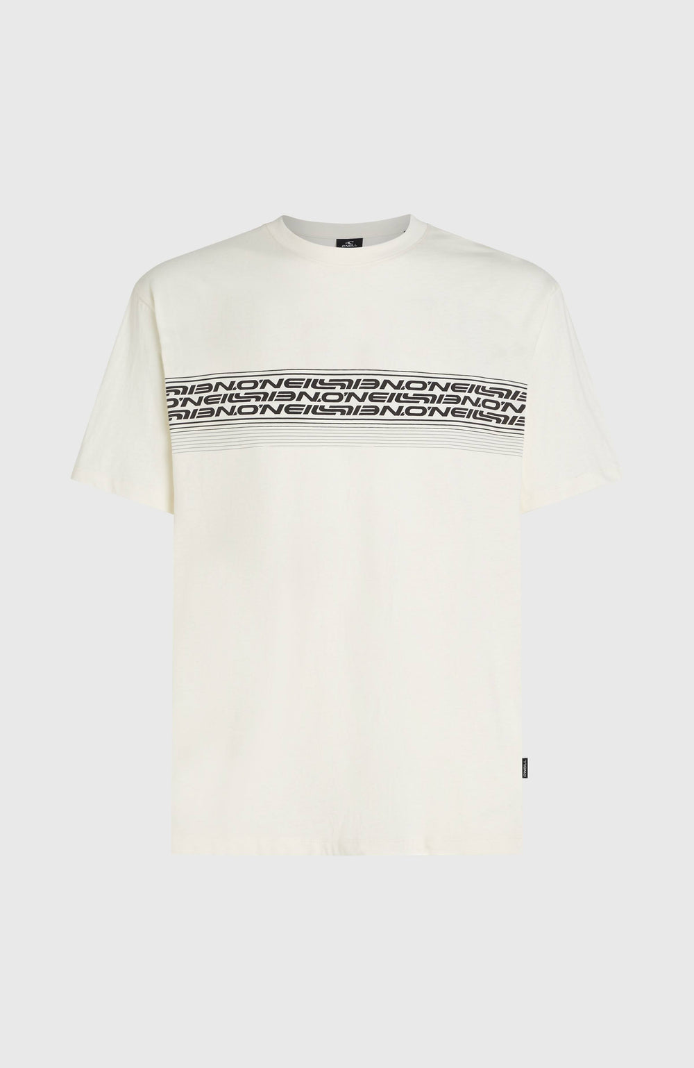 O’Neill Logo Stripe T-Shirt Snow White