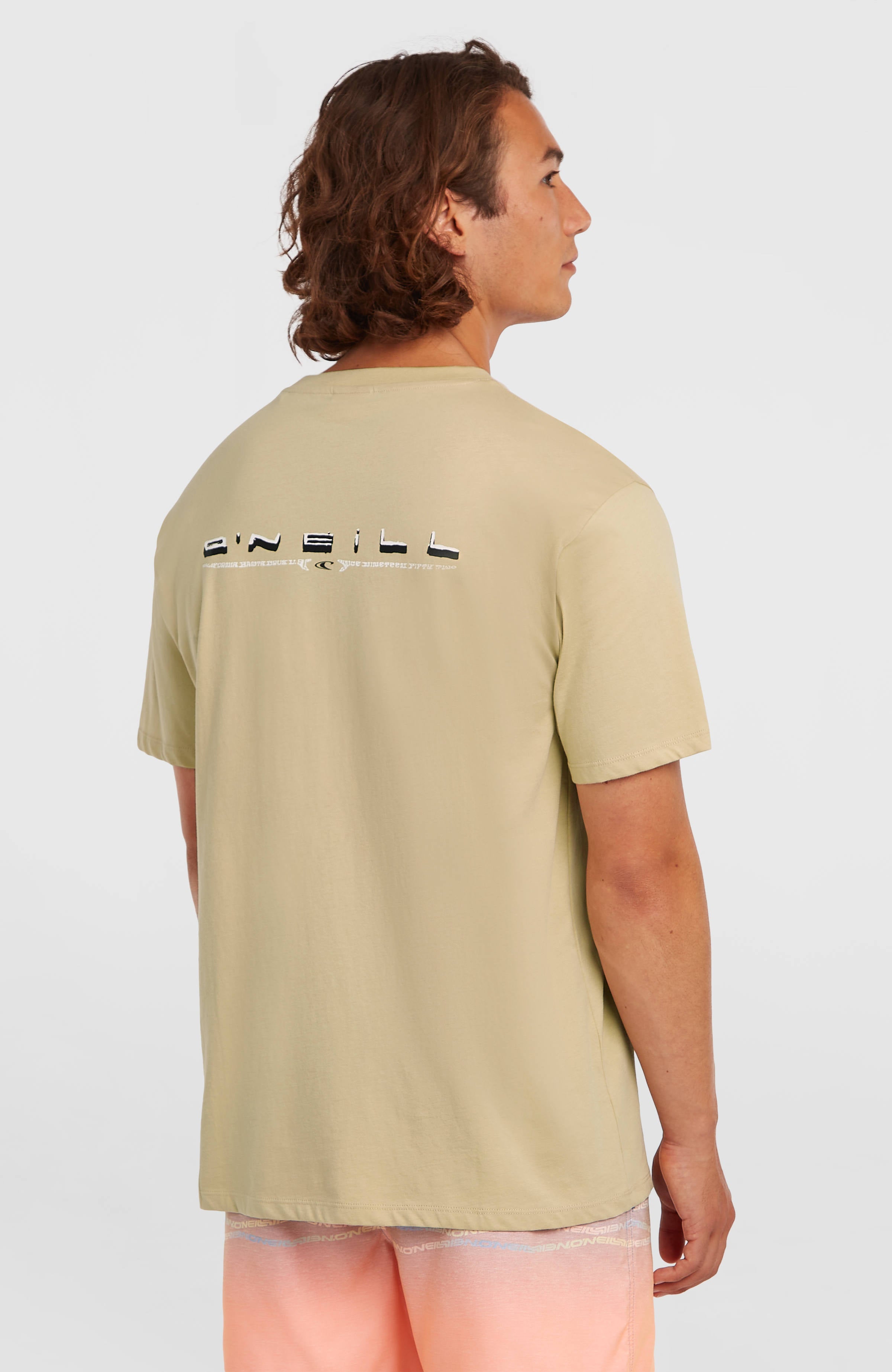 O’Neill Retro Back Print T-Shirt Cocoa Sand
