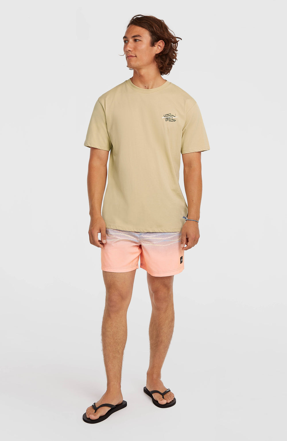 O’Neill Retro Back Print T-Shirt Cocoa Sand