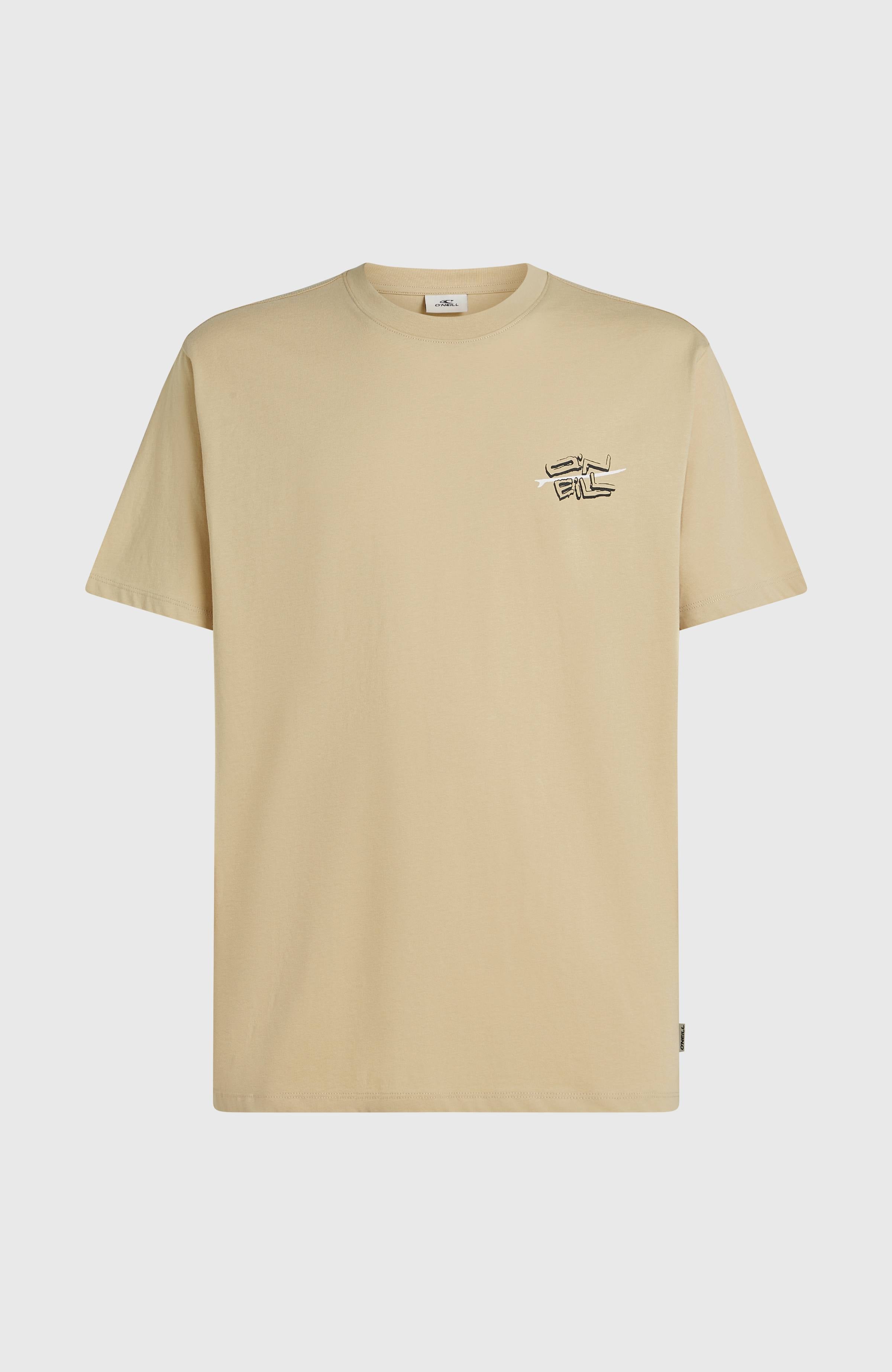 O’Neill Retro Back Print T-Shirt Cocoa Sand