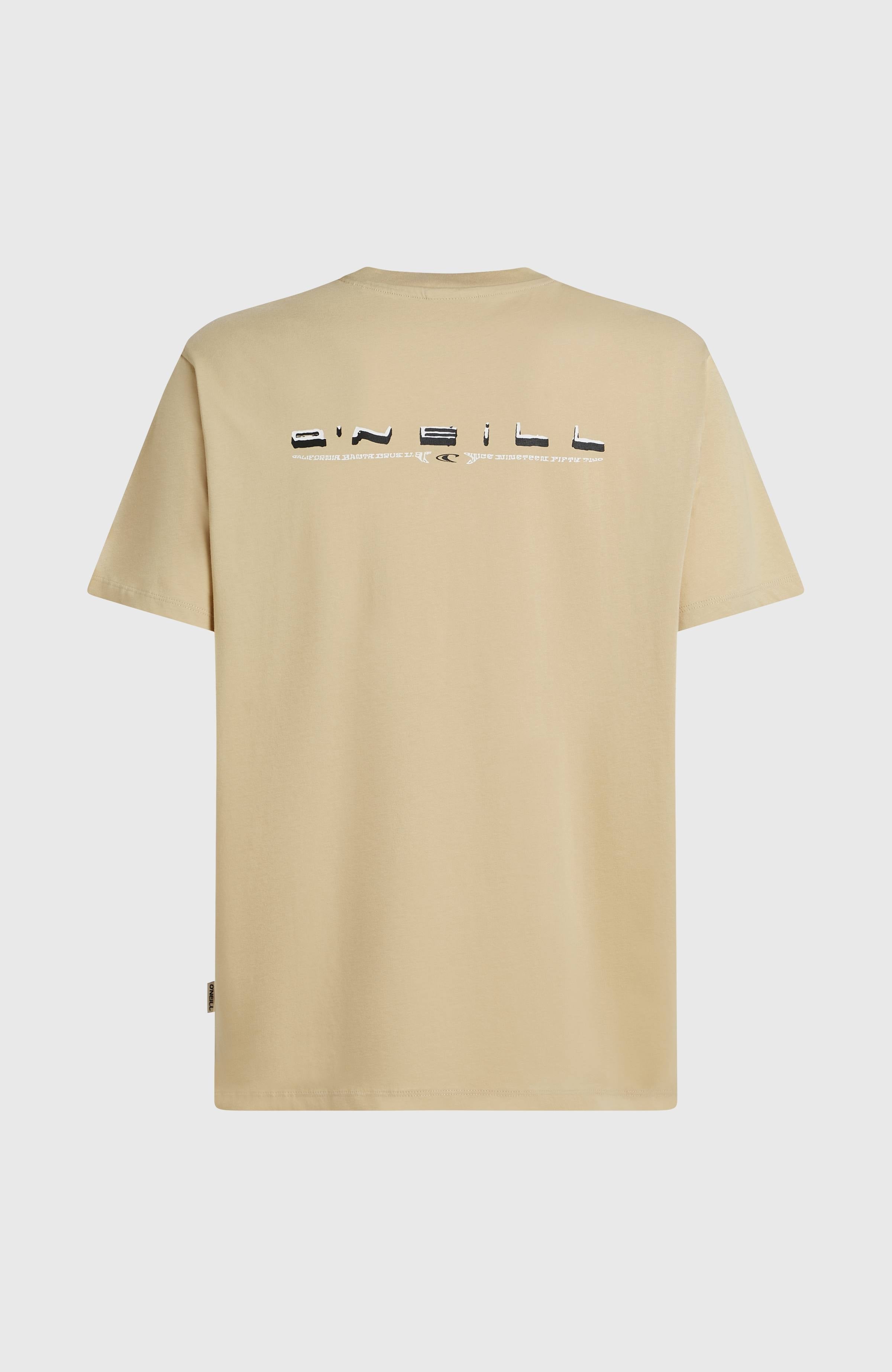 O’Neill Retro Back Print T-Shirt Cocoa Sand