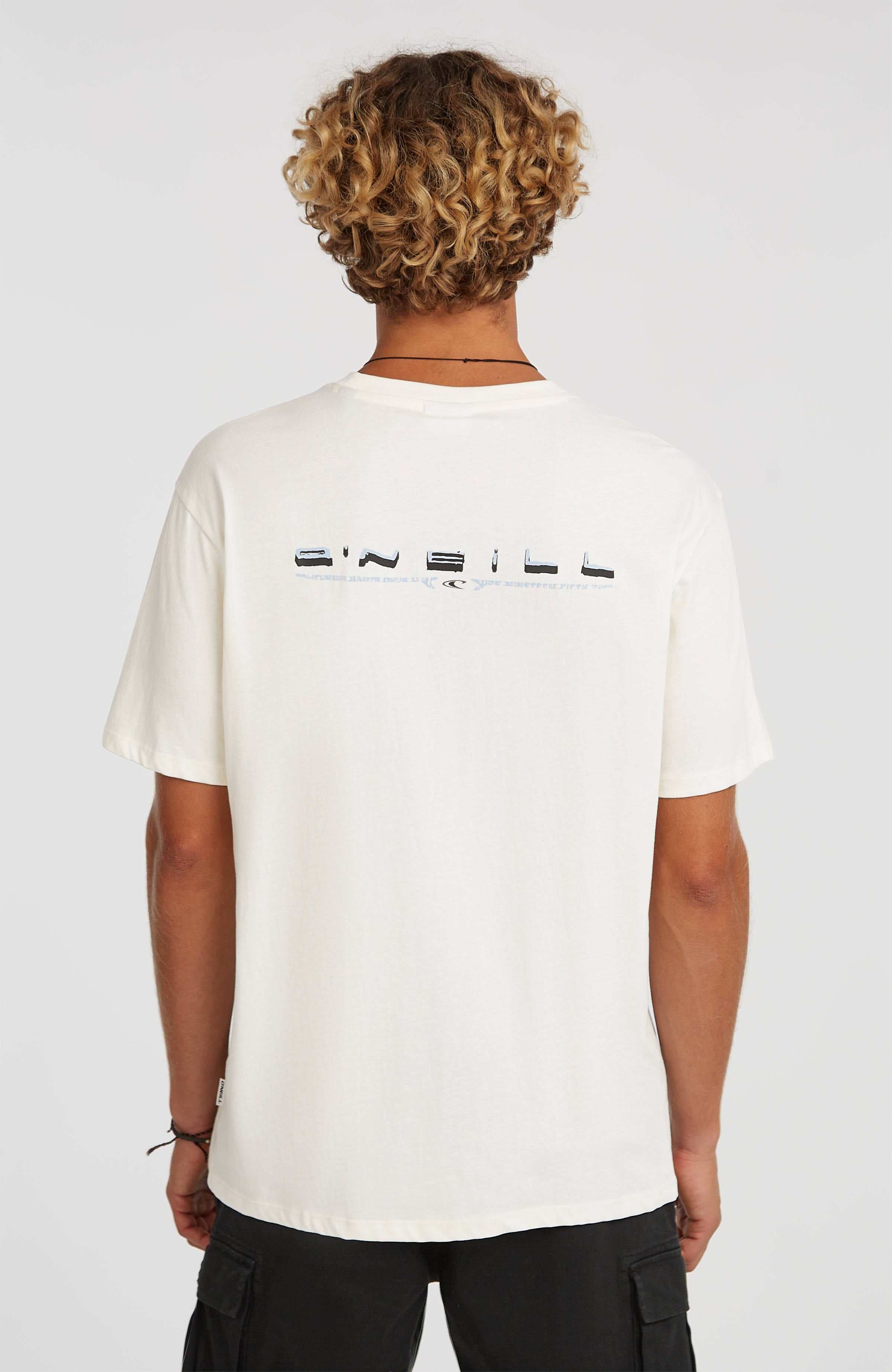 O’Neill Retro Back Print T-Shirt Snow White