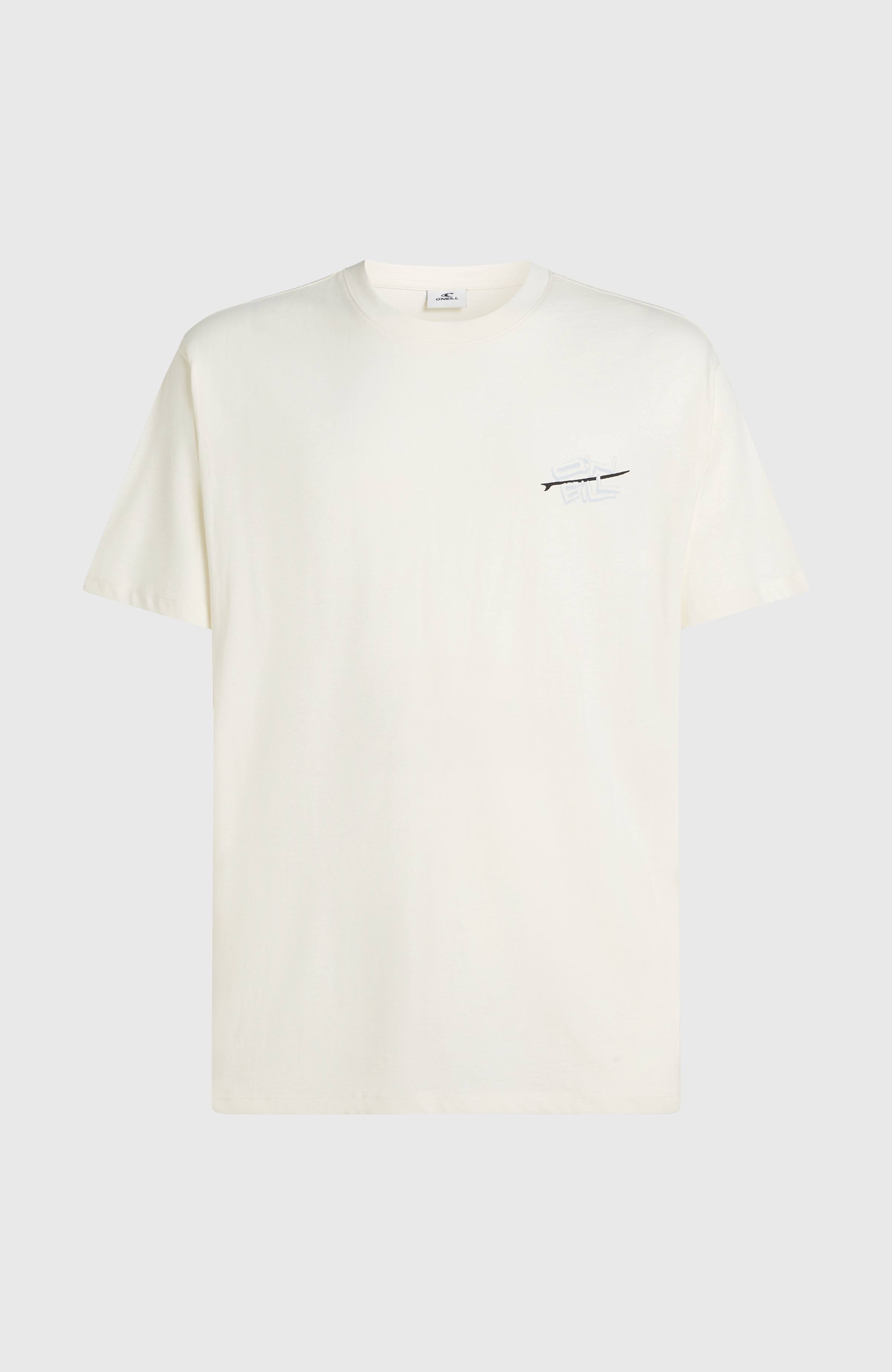 O’Neill Retro Back Print T-Shirt Snow White