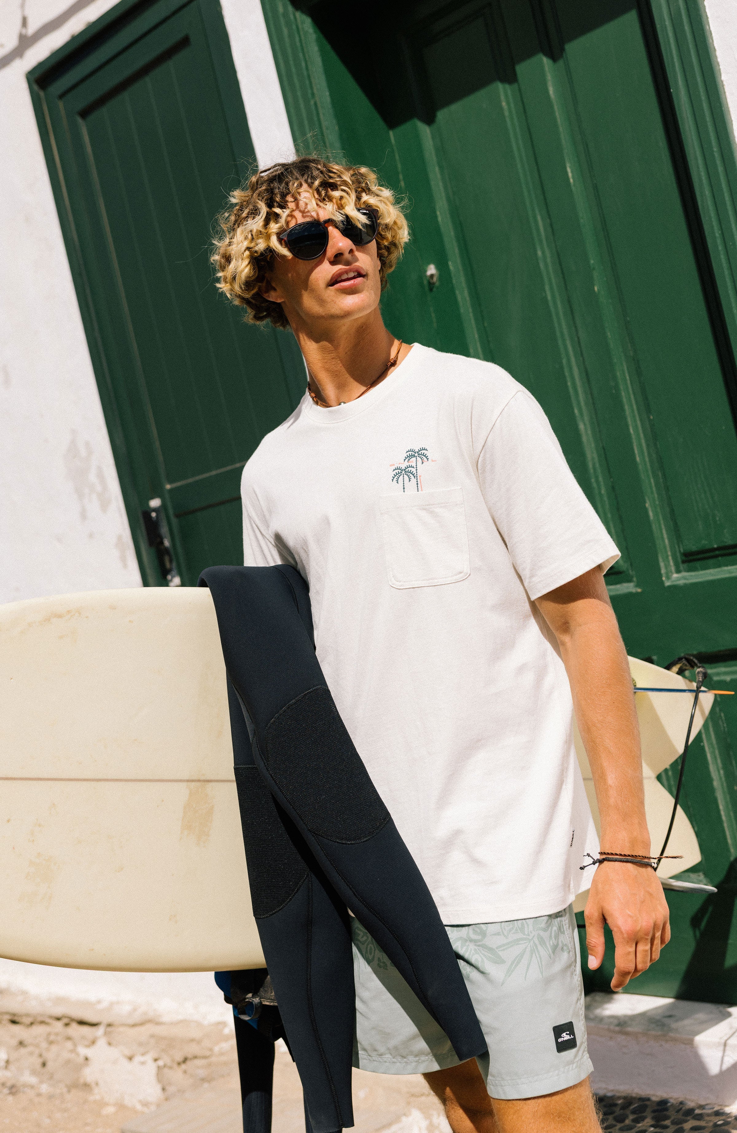 Chest Pocket T-Shirt Snow White