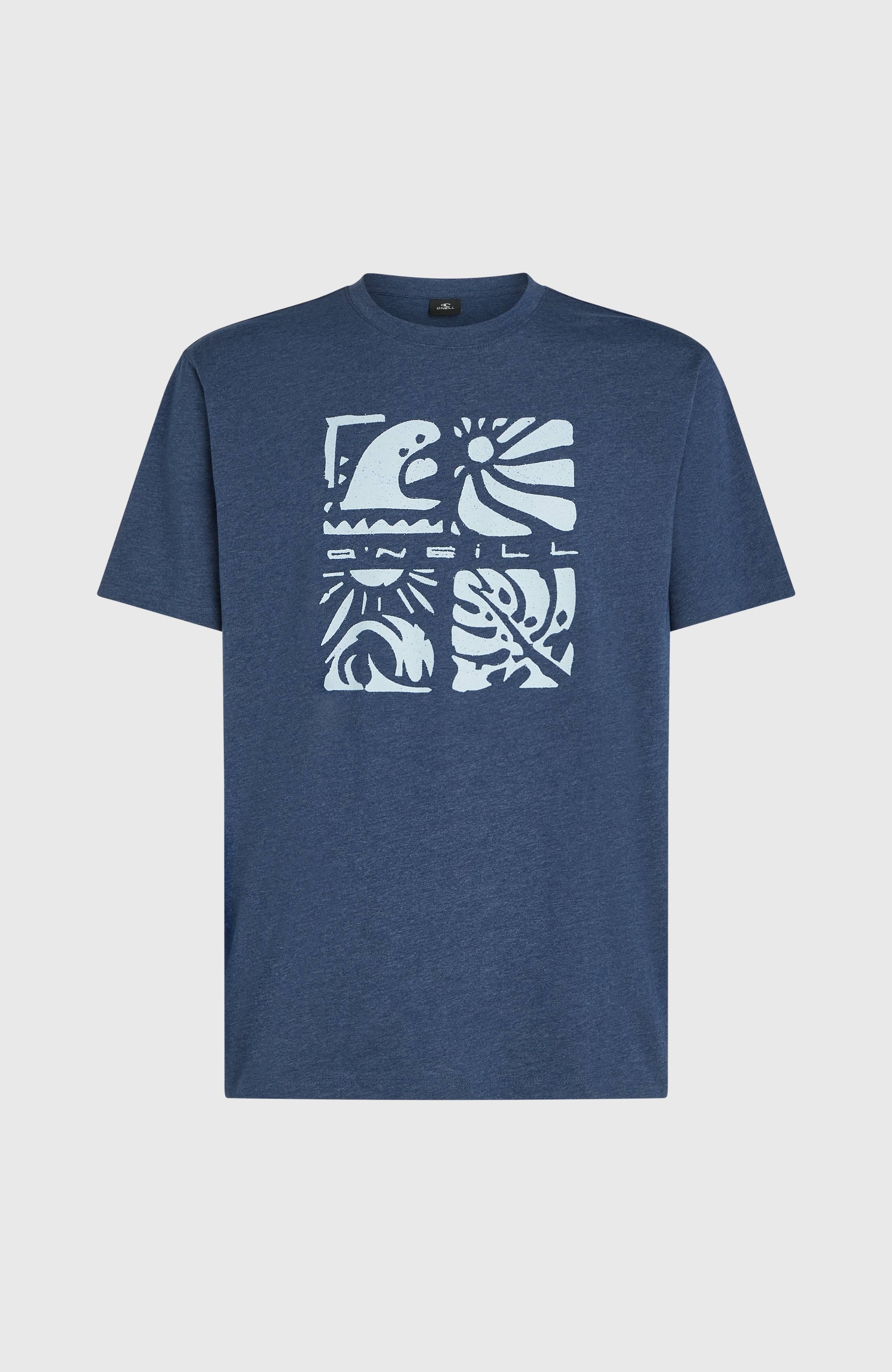 O’Neill Melange Front Print T-Shirt English Evening