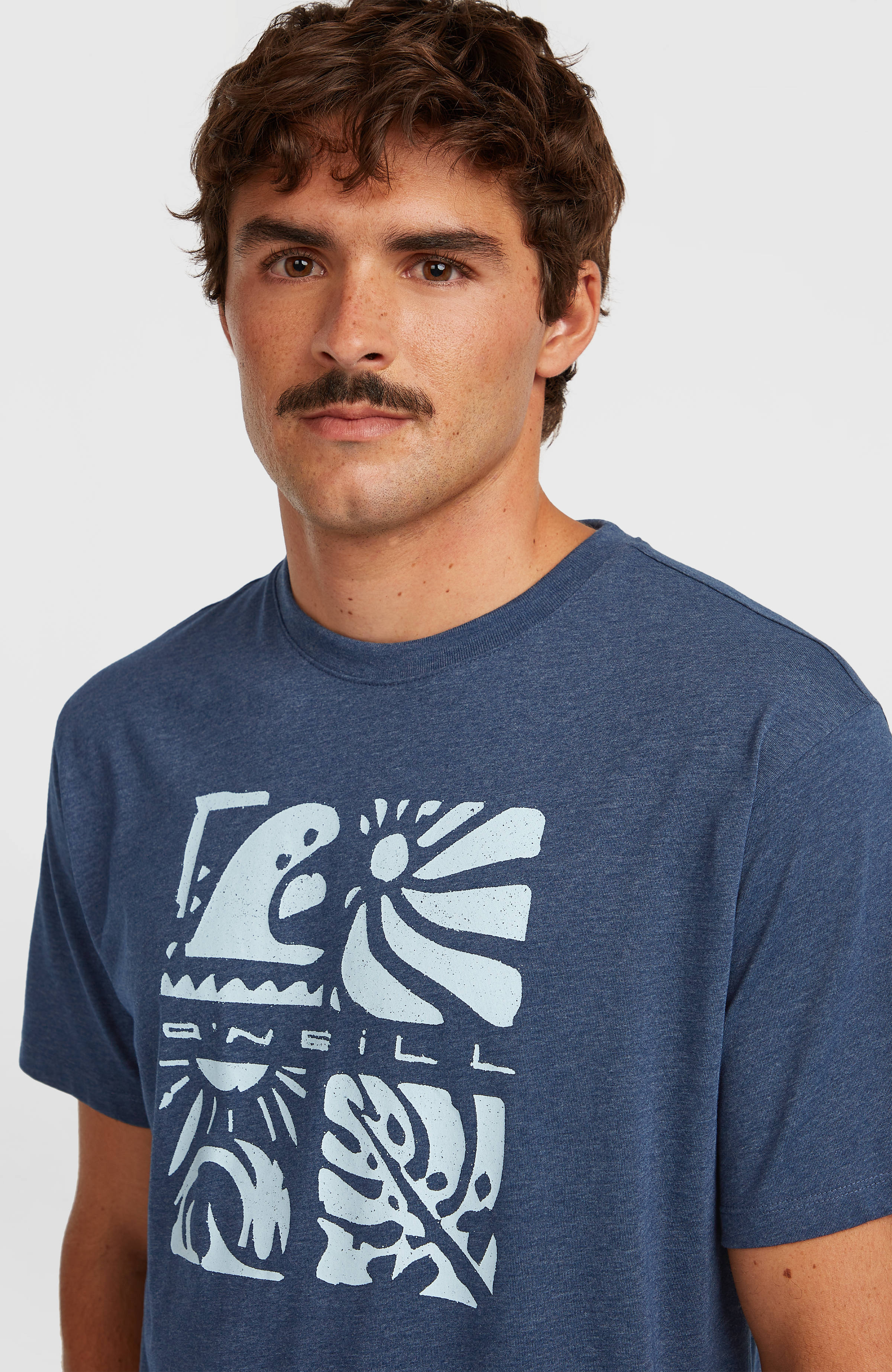 O’Neill Melange Front Print T-Shirt English Evening