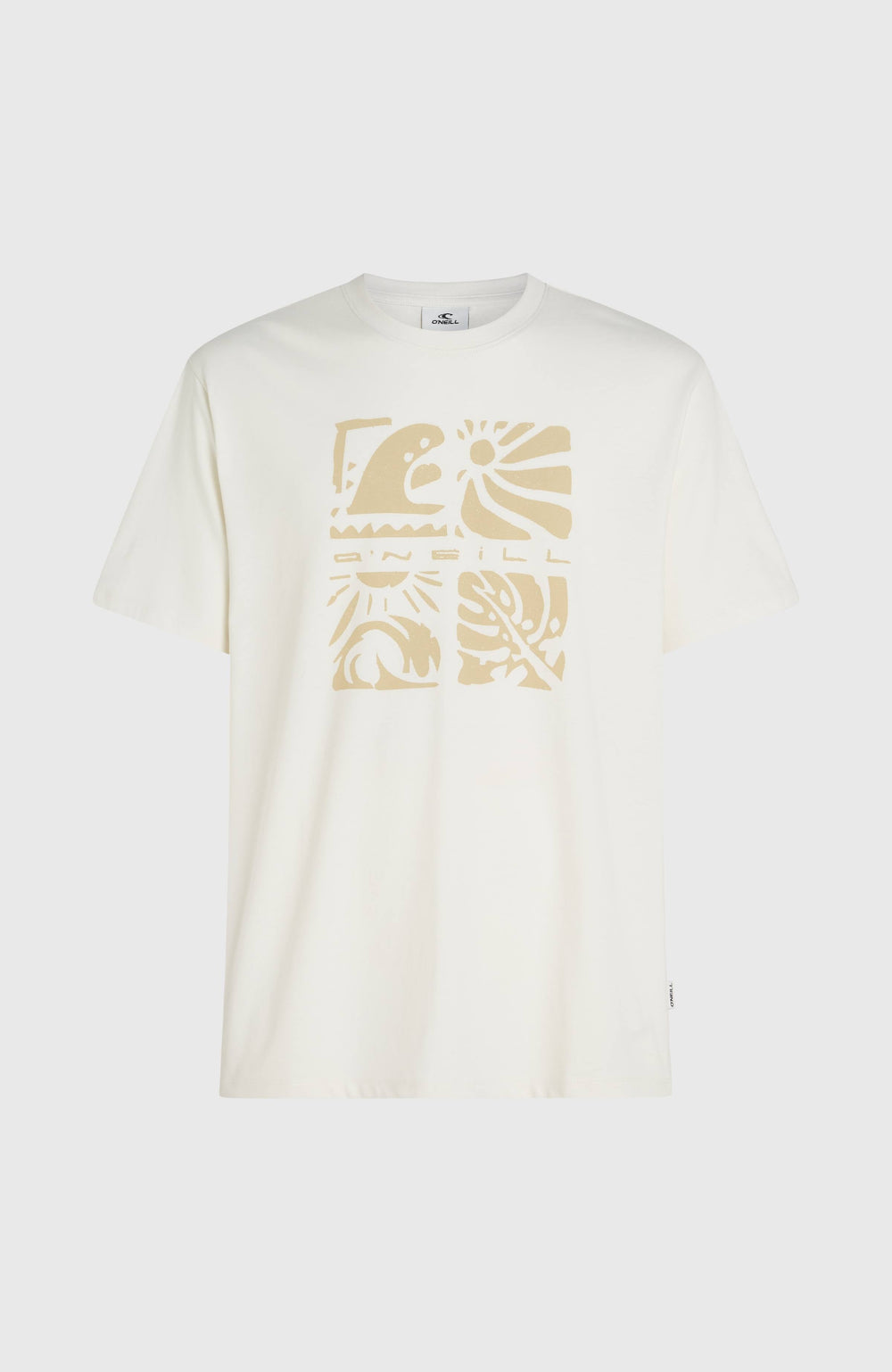 O’Neill Melange Front Print T-Shirt Snow White