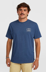Melange Chest Print T-Shirt English Evening