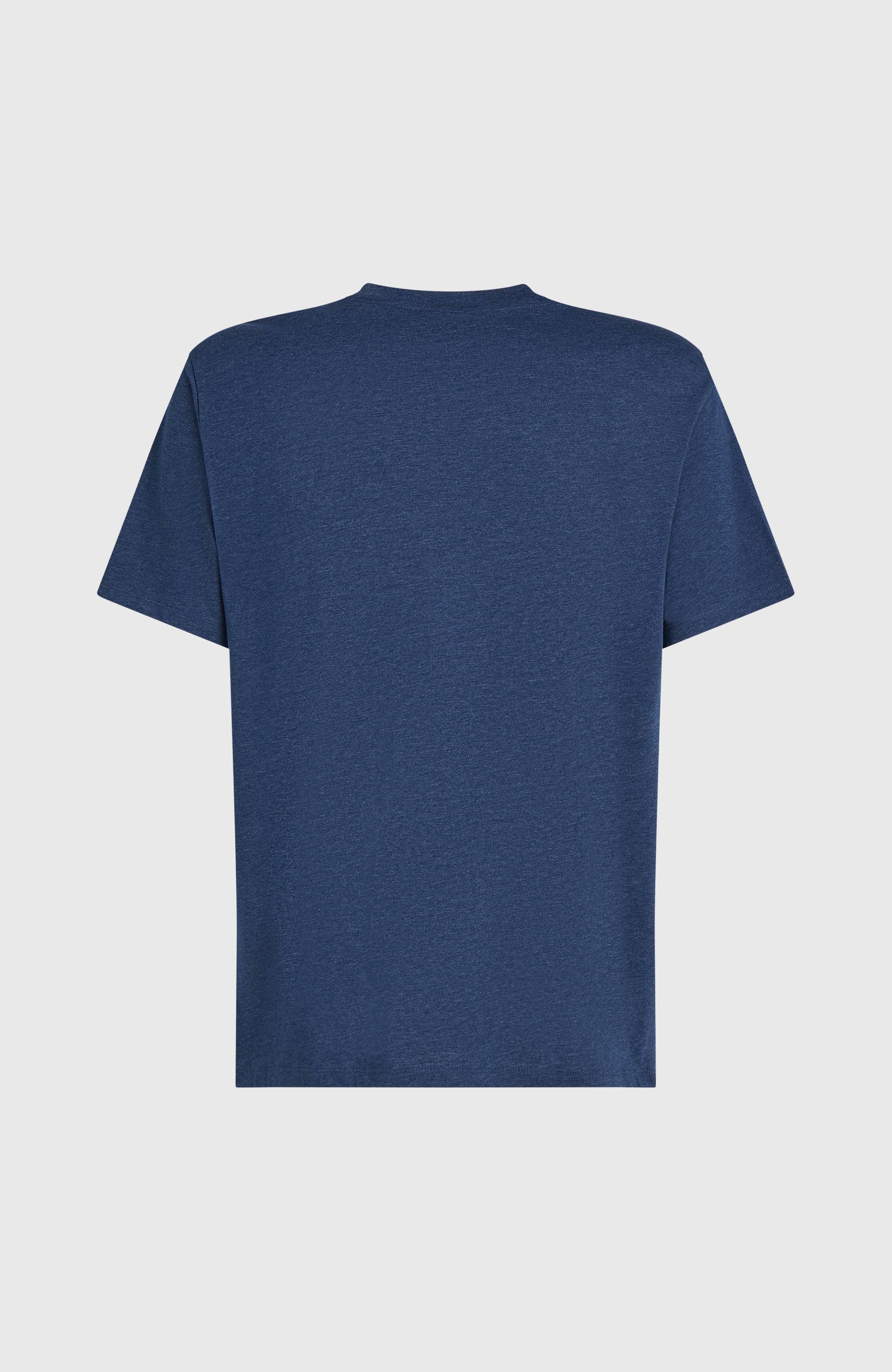 Melange Chest Print T-Shirt English Evening