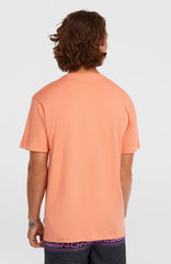 O’Neill Logo Stripe T-Shirt Funky Peach