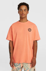 O’Neill Slub Back Print T-Shirt Funky Peach