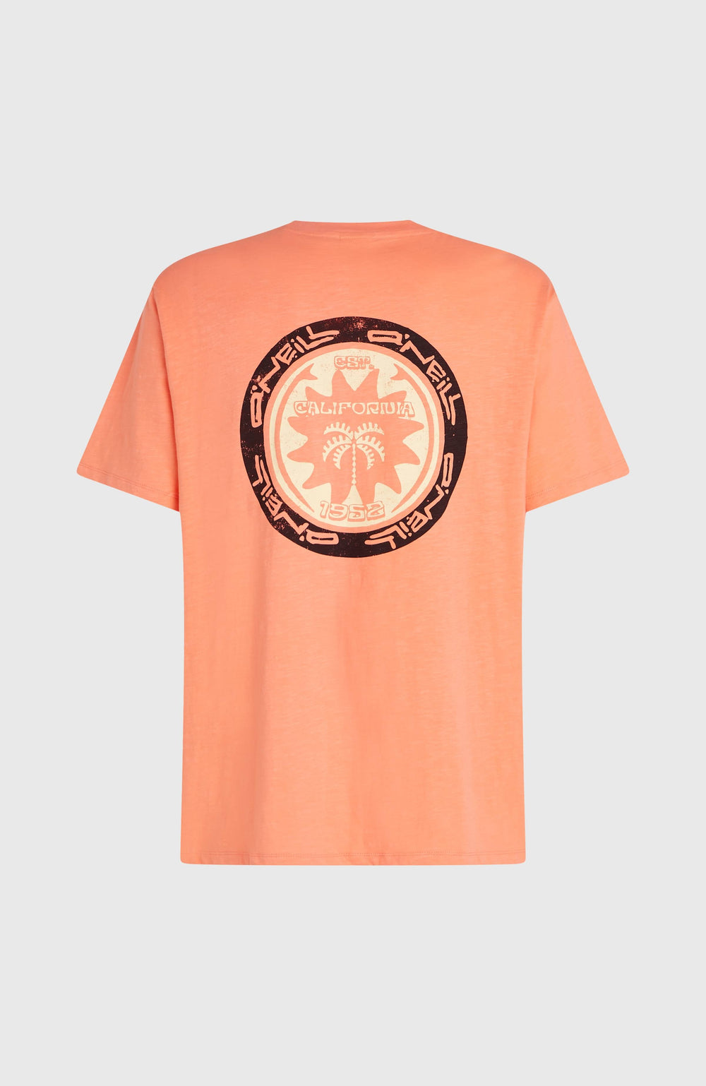 O’Neill Slub Back Print T-Shirt Funky Peach