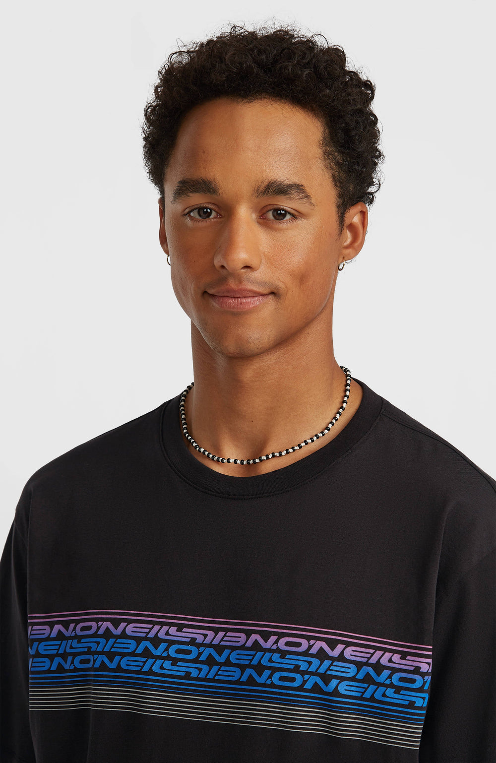 O’Neill Logo Stripe T-Shirt Black Out