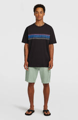 O’Neill Logo Stripe T-Shirt Black Out
