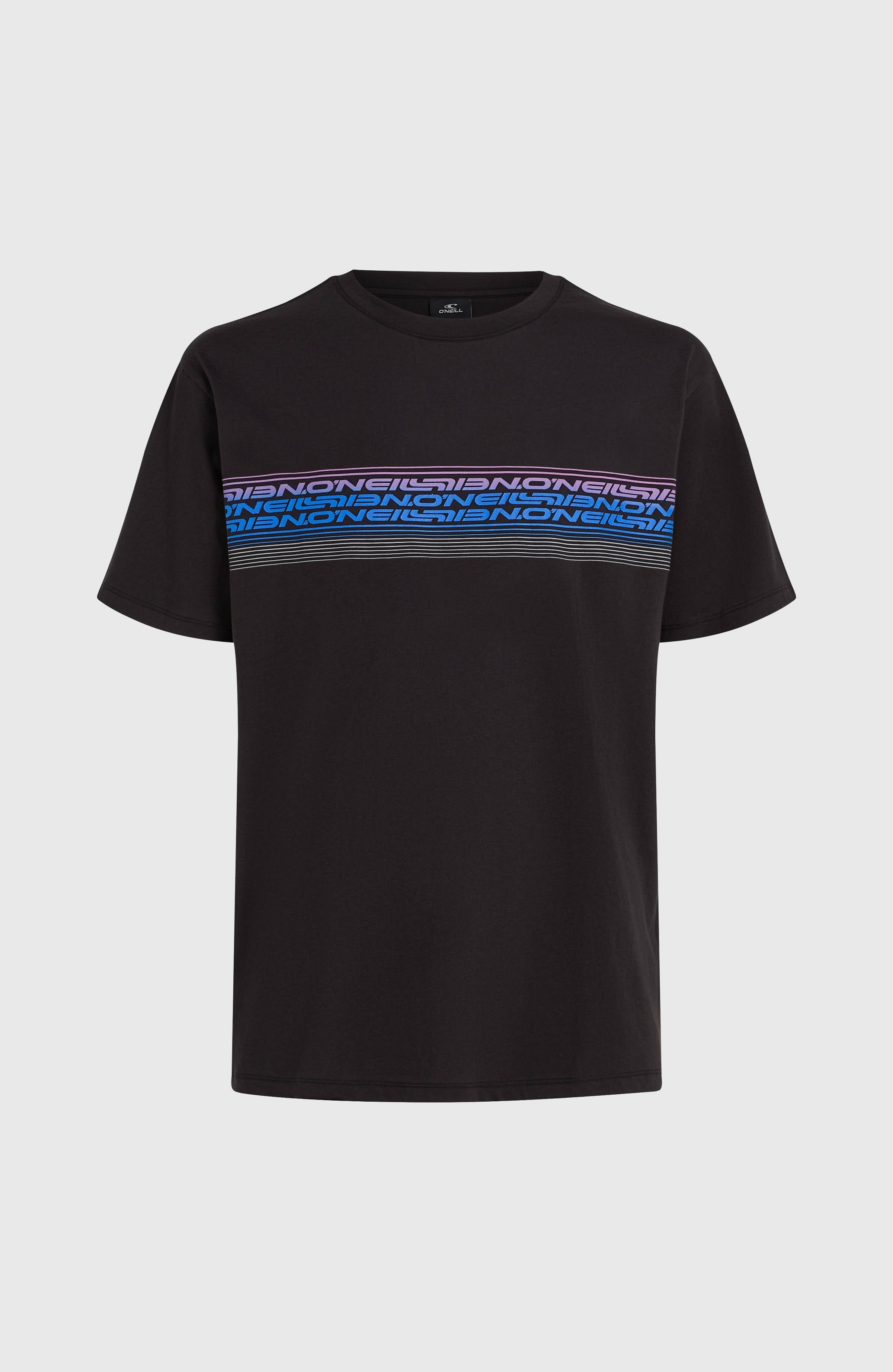 O’Neill Logo Stripe T-Shirt Black Out