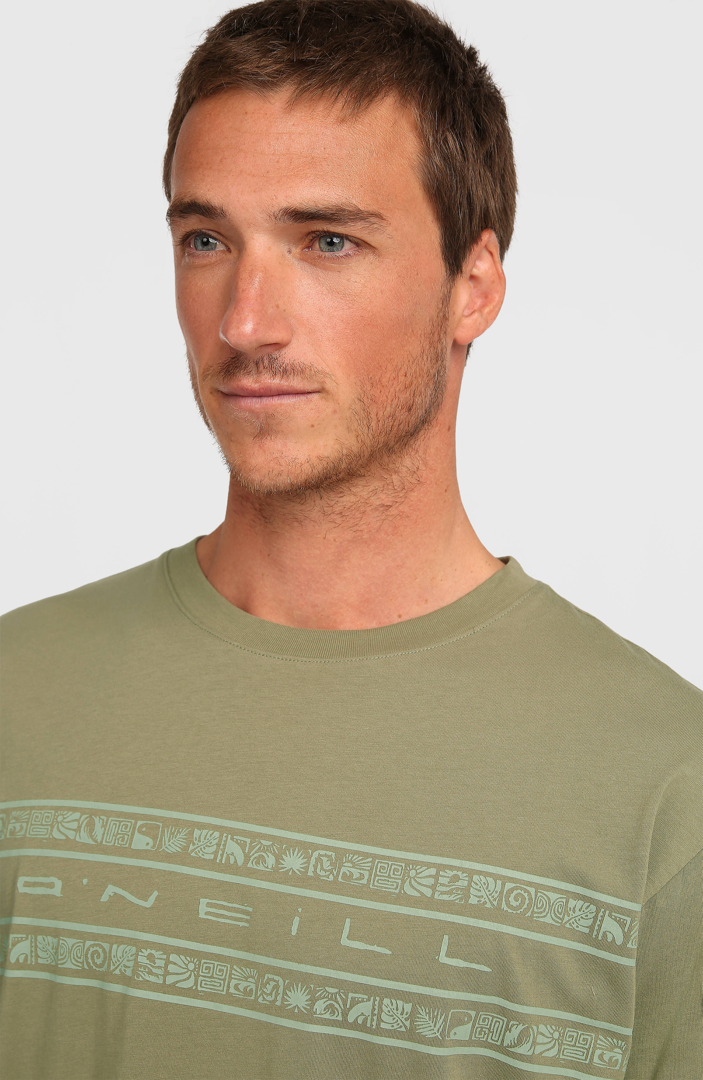 O’Neill Flower Stripe T-Shirt Avery Fern