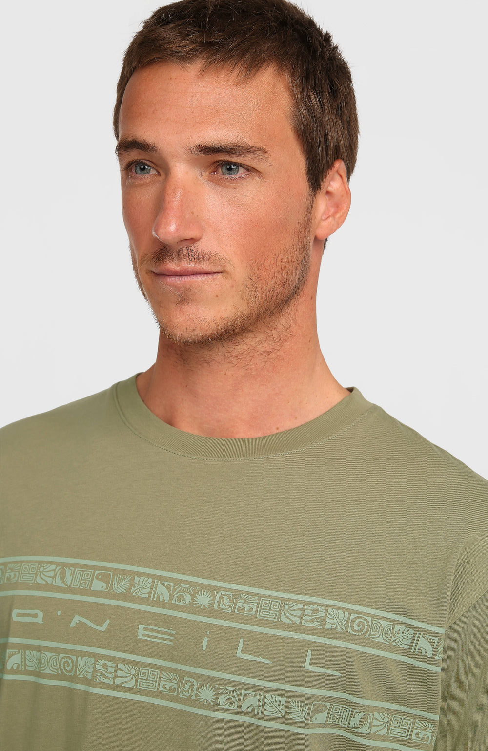 O’Neill Flower Stripe T-Shirt Avery Fern