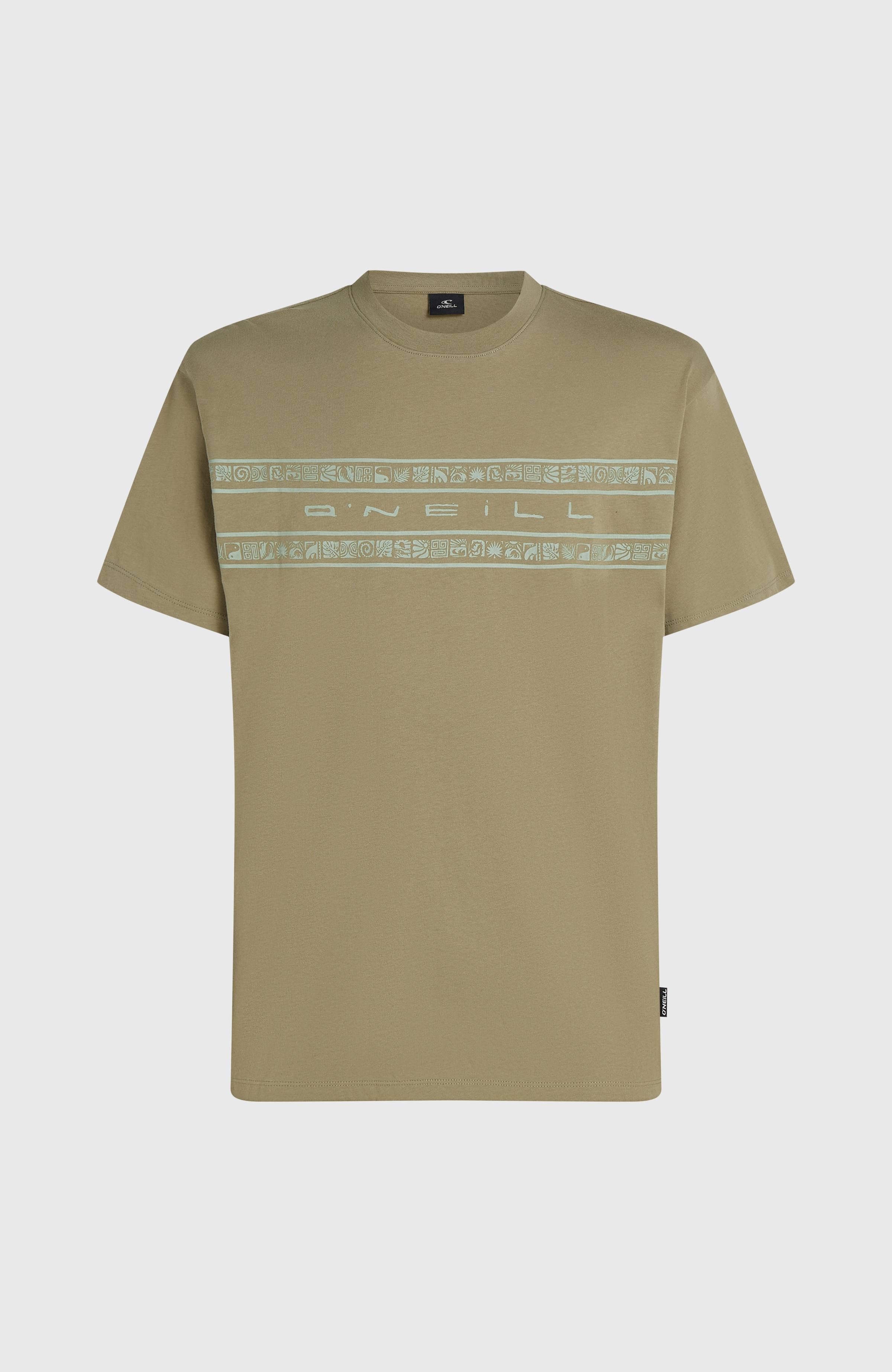 O’Neill Flower Stripe T-Shirt Avery Fern