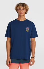 Chest Print T-Shirt English Evening