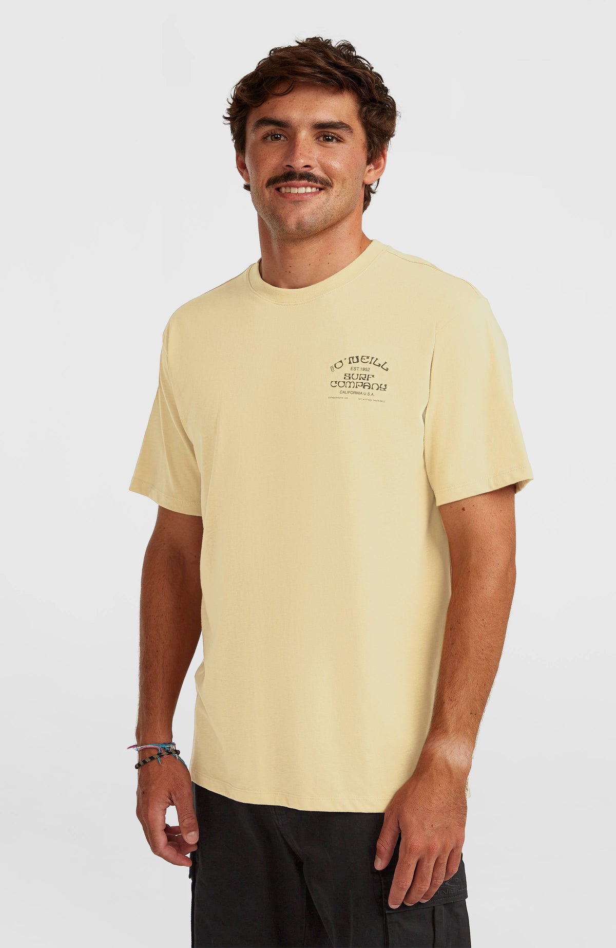 Melange Chest Print T-Shirt Cocoa Sand