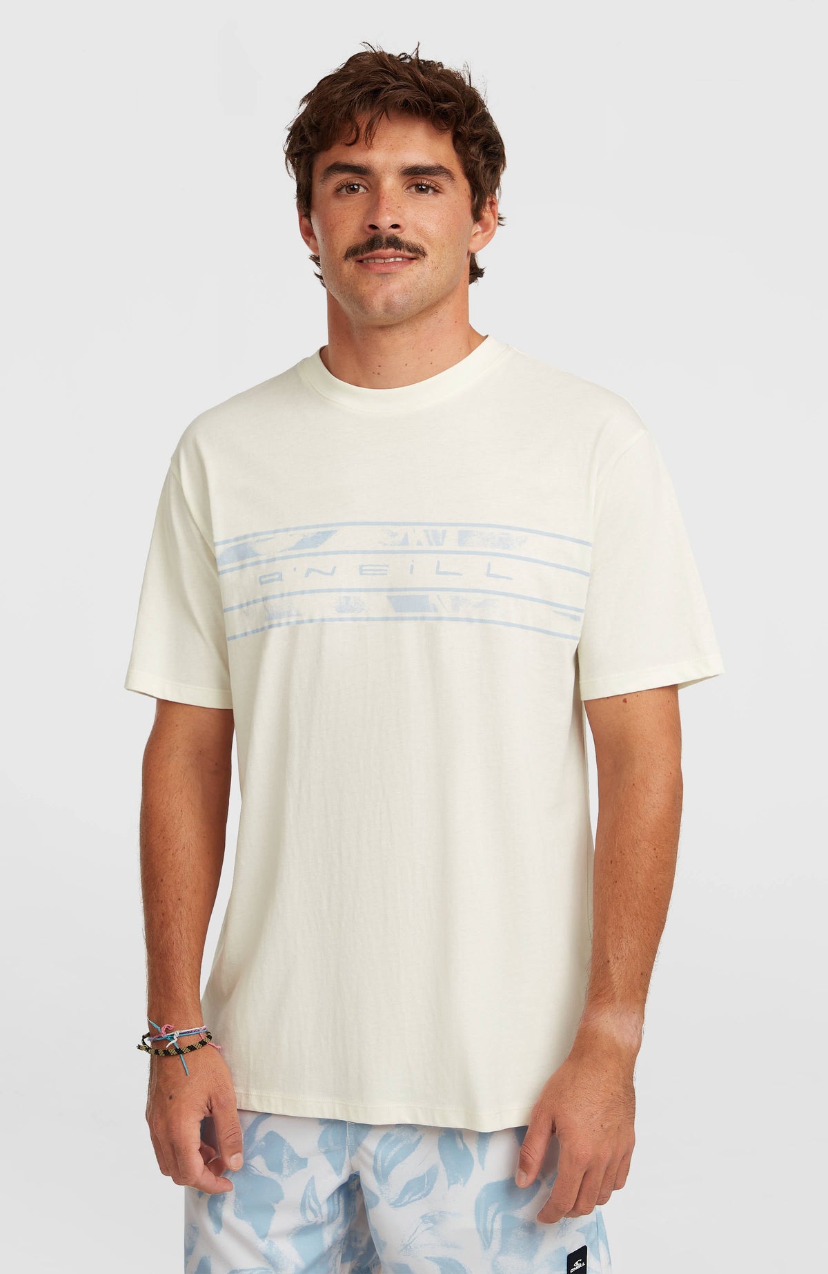 O’Neill Flower Stripe T-Shirt Snow White