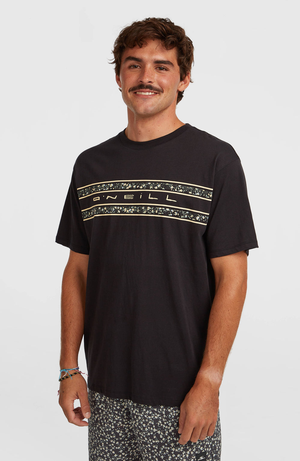 O’Neill Flower Stripe T-Shirt Black Out