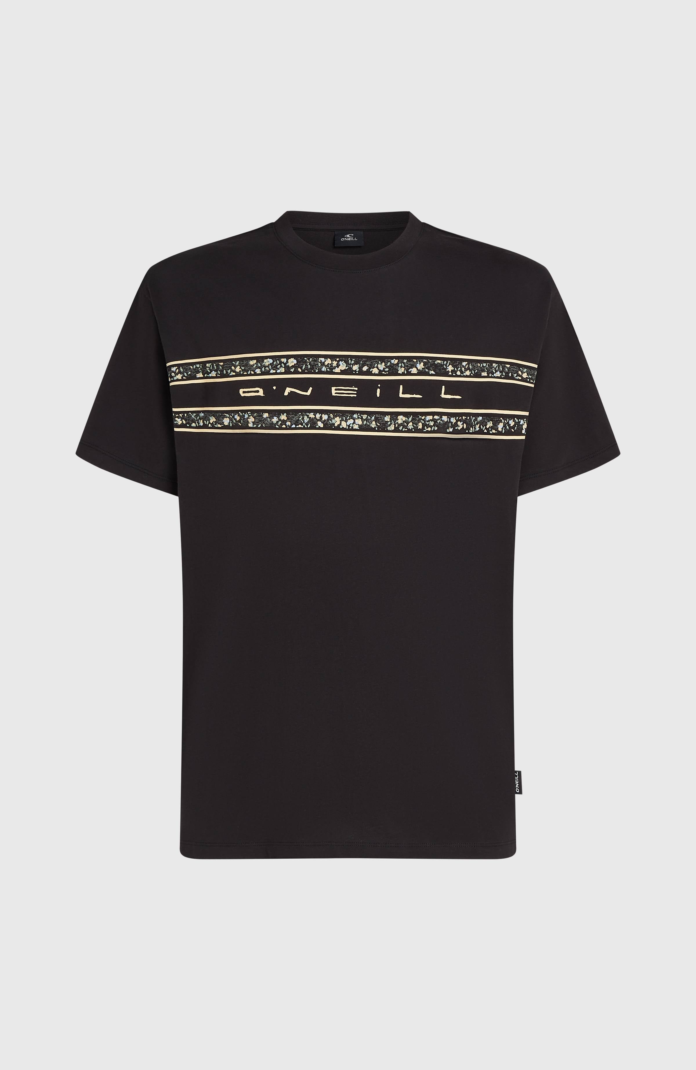 O’Neill Flower Stripe T-Shirt Black Out