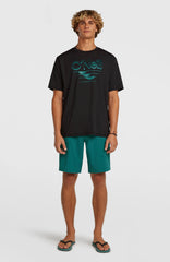 O'Neill Hybrid UPF 50+ Polygiene Graphic T-Shirt Black Out