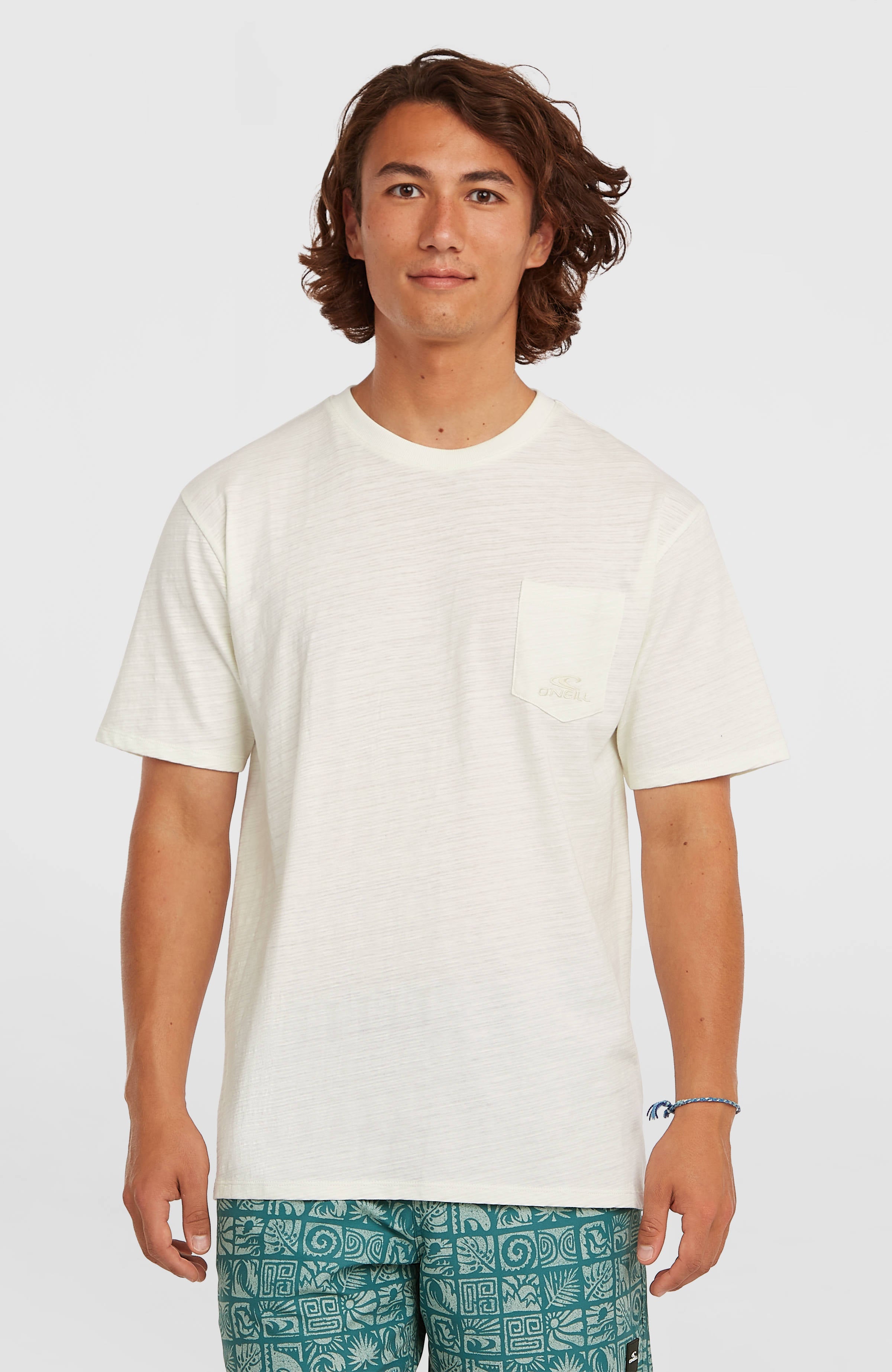 O'Neill Slub Chest Pocket T-Shirt Snow White