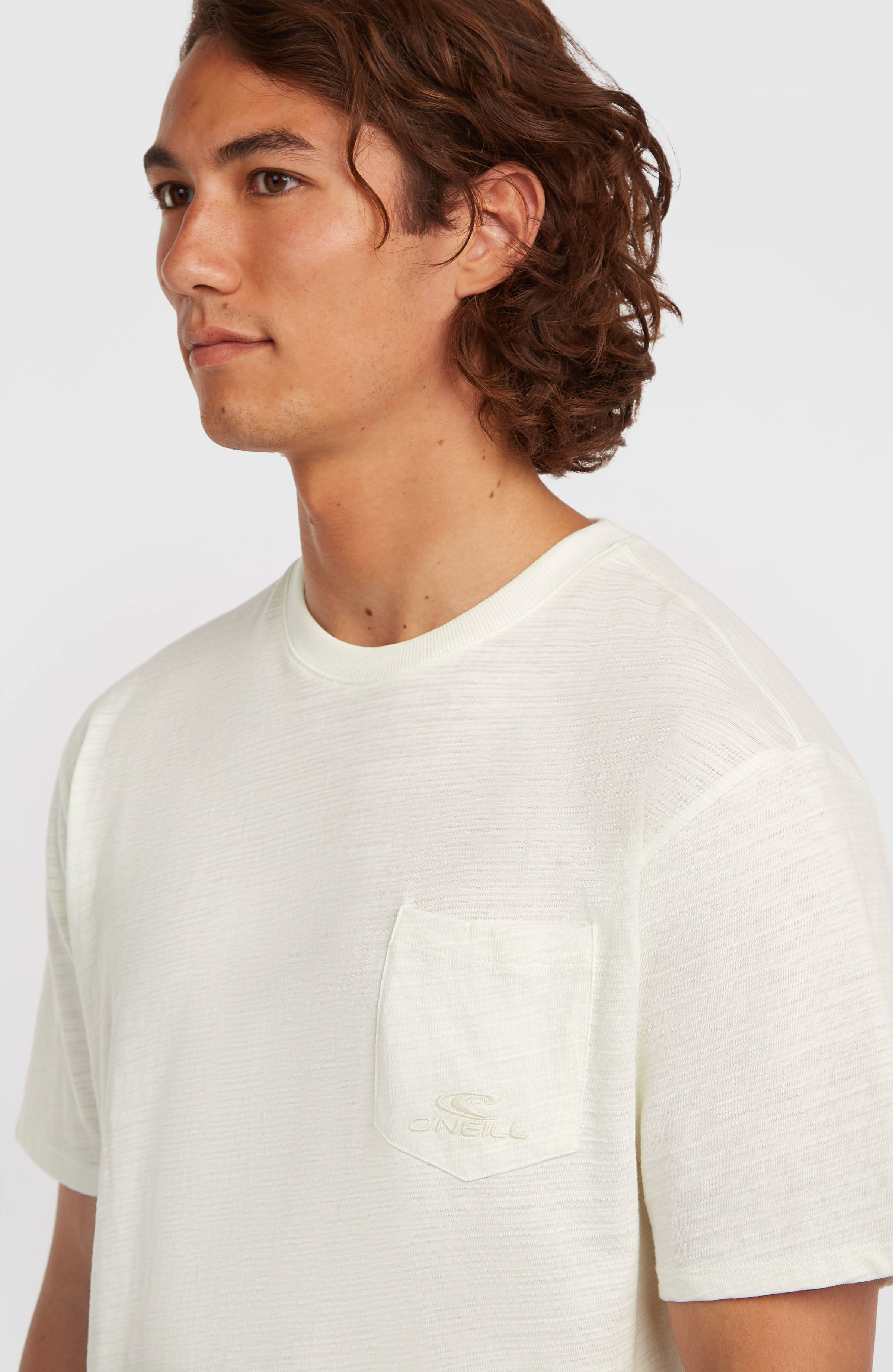 O'Neill Slub Chest Pocket T-Shirt Snow White