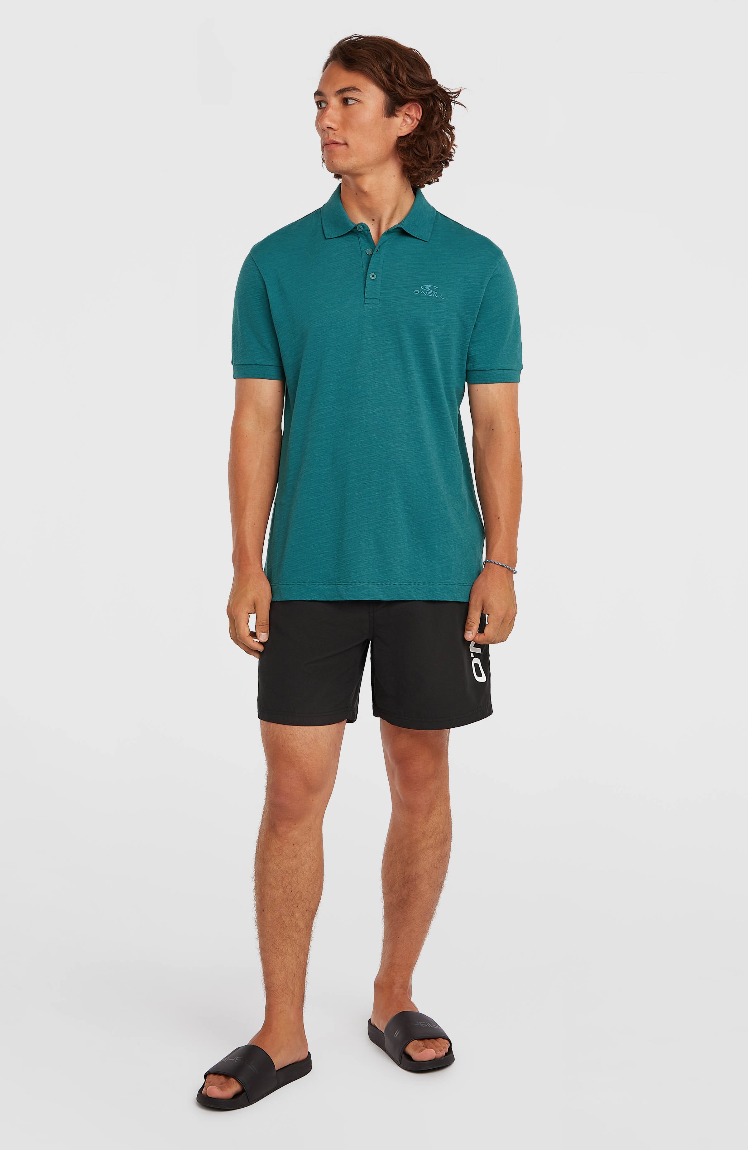 Slub Polo Botanical Heat