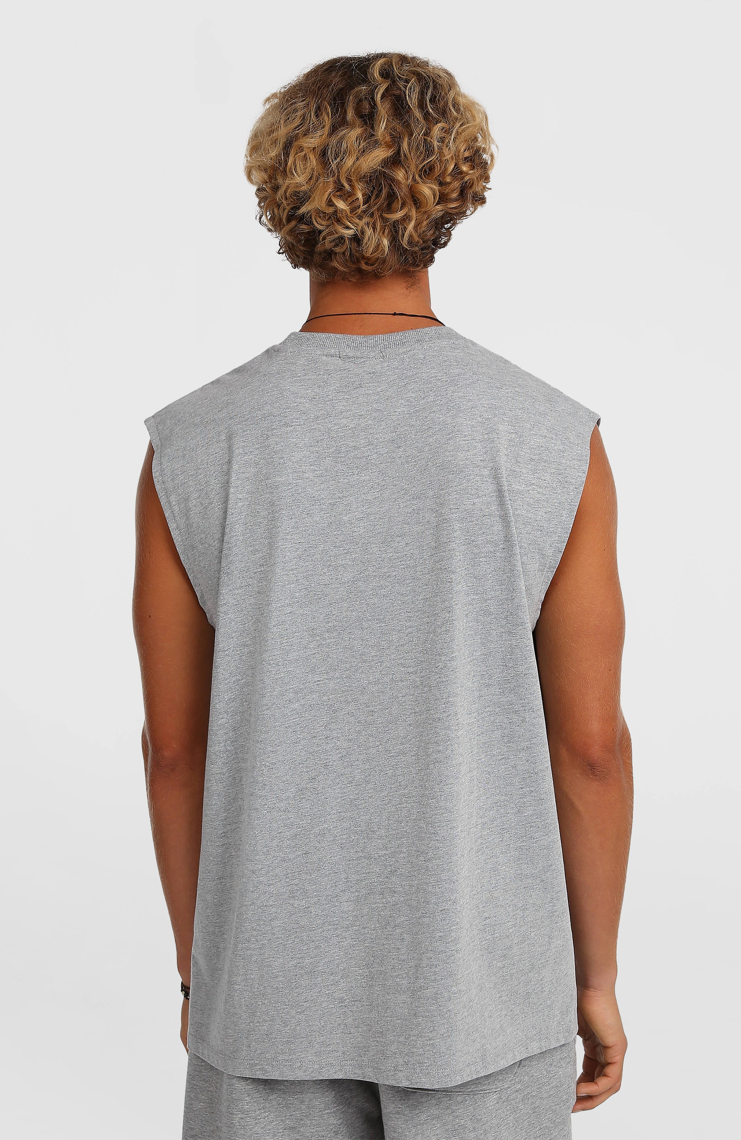 Essentials 90s Graphic Tank Top Silver Melee