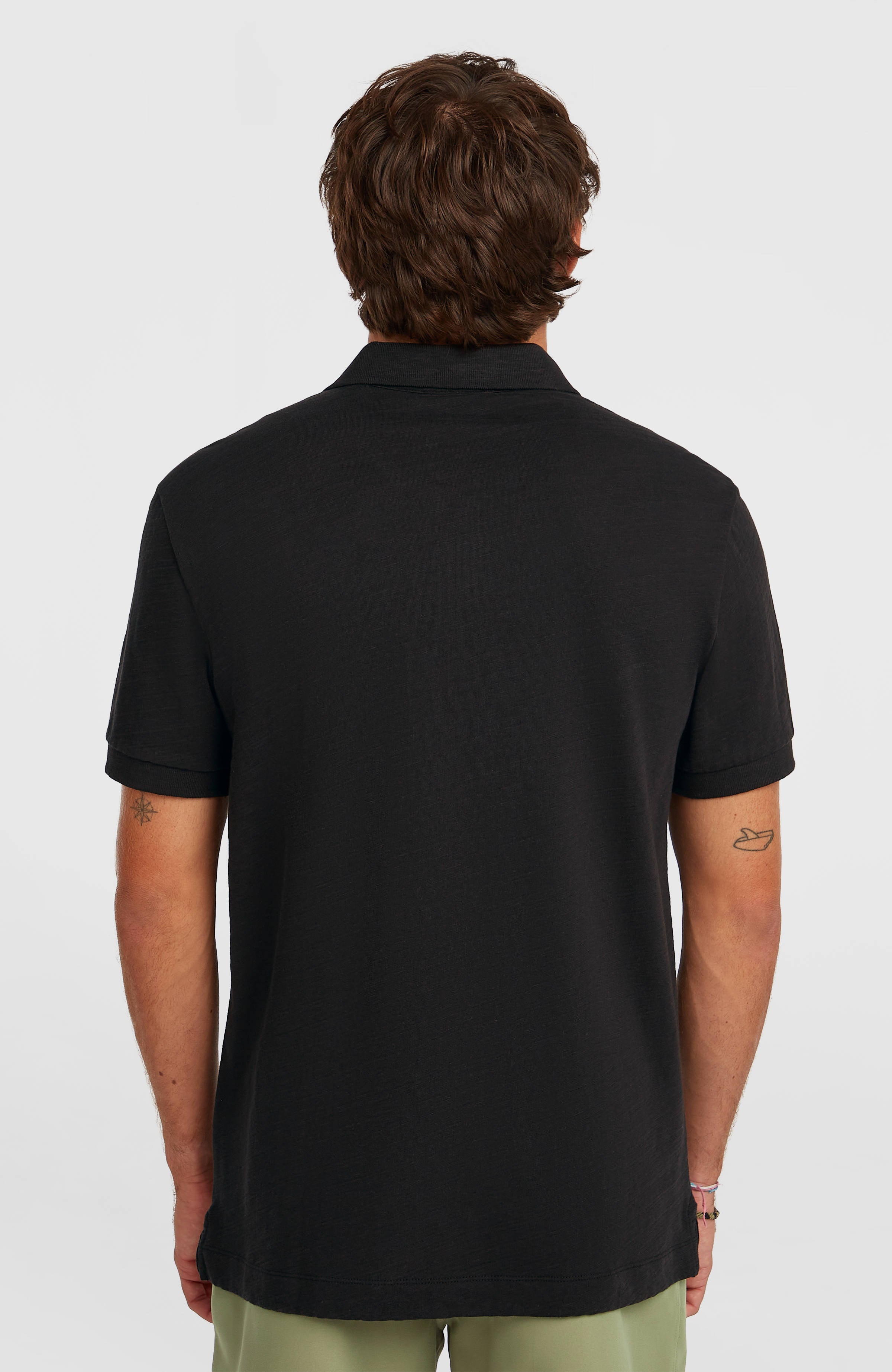 Slub Polo Black Out