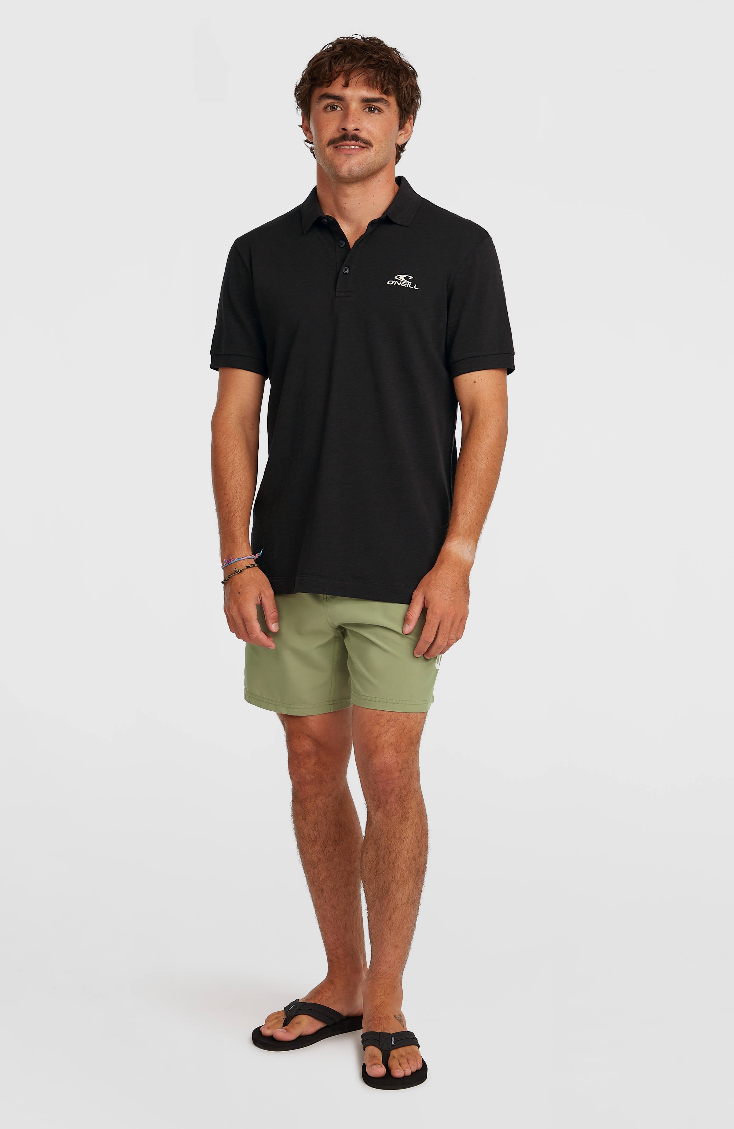 Slub Polo Black Out