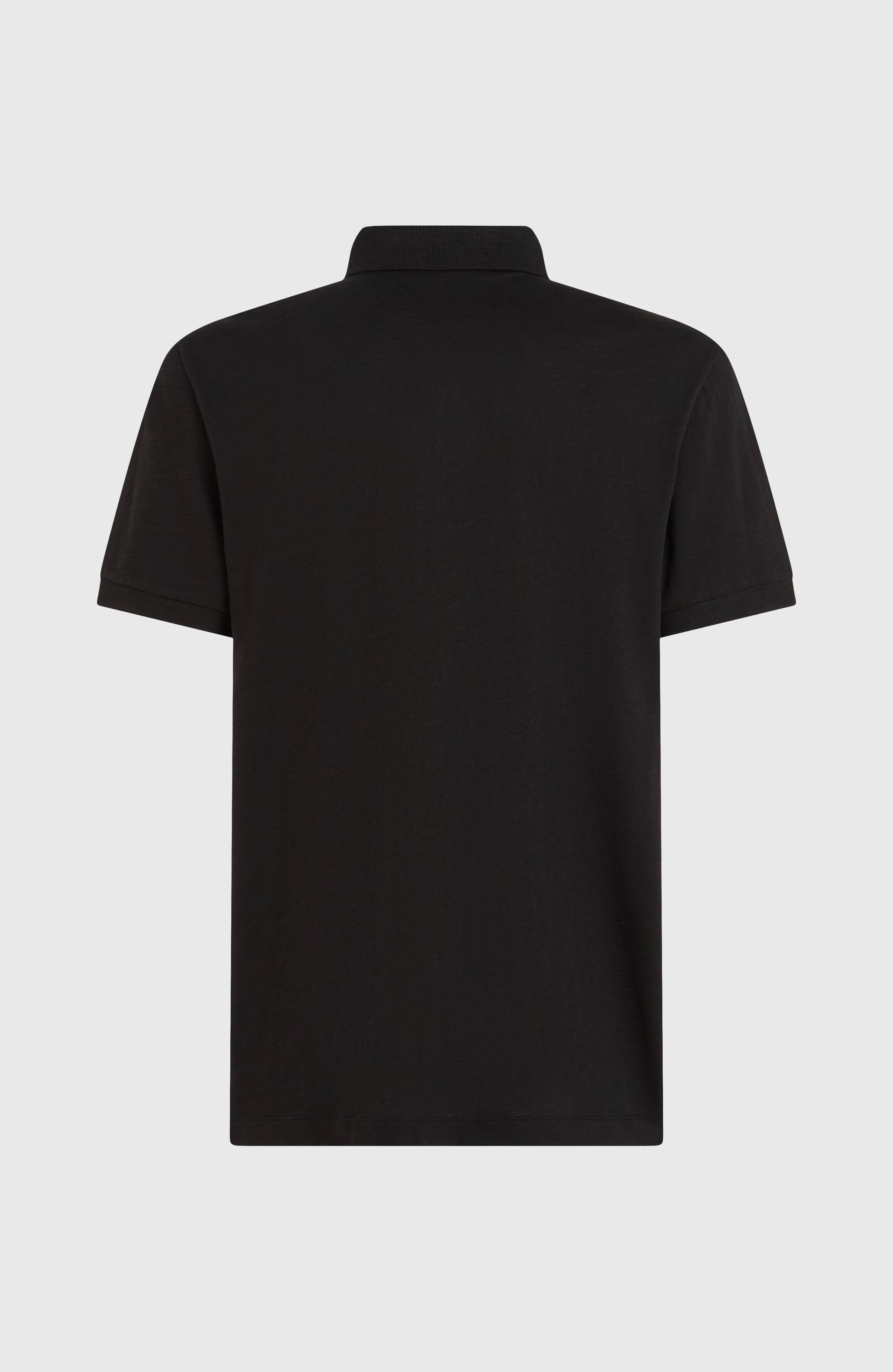 Slub Polo Black Out