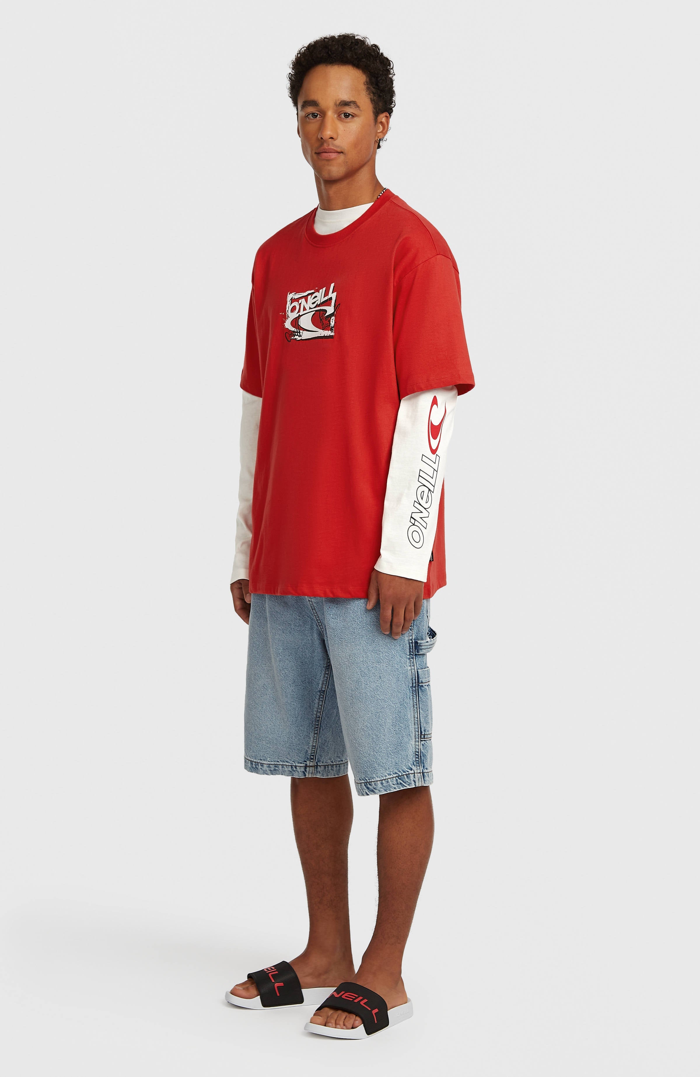Essentials 90s Logo T-Shirt High Risk Red