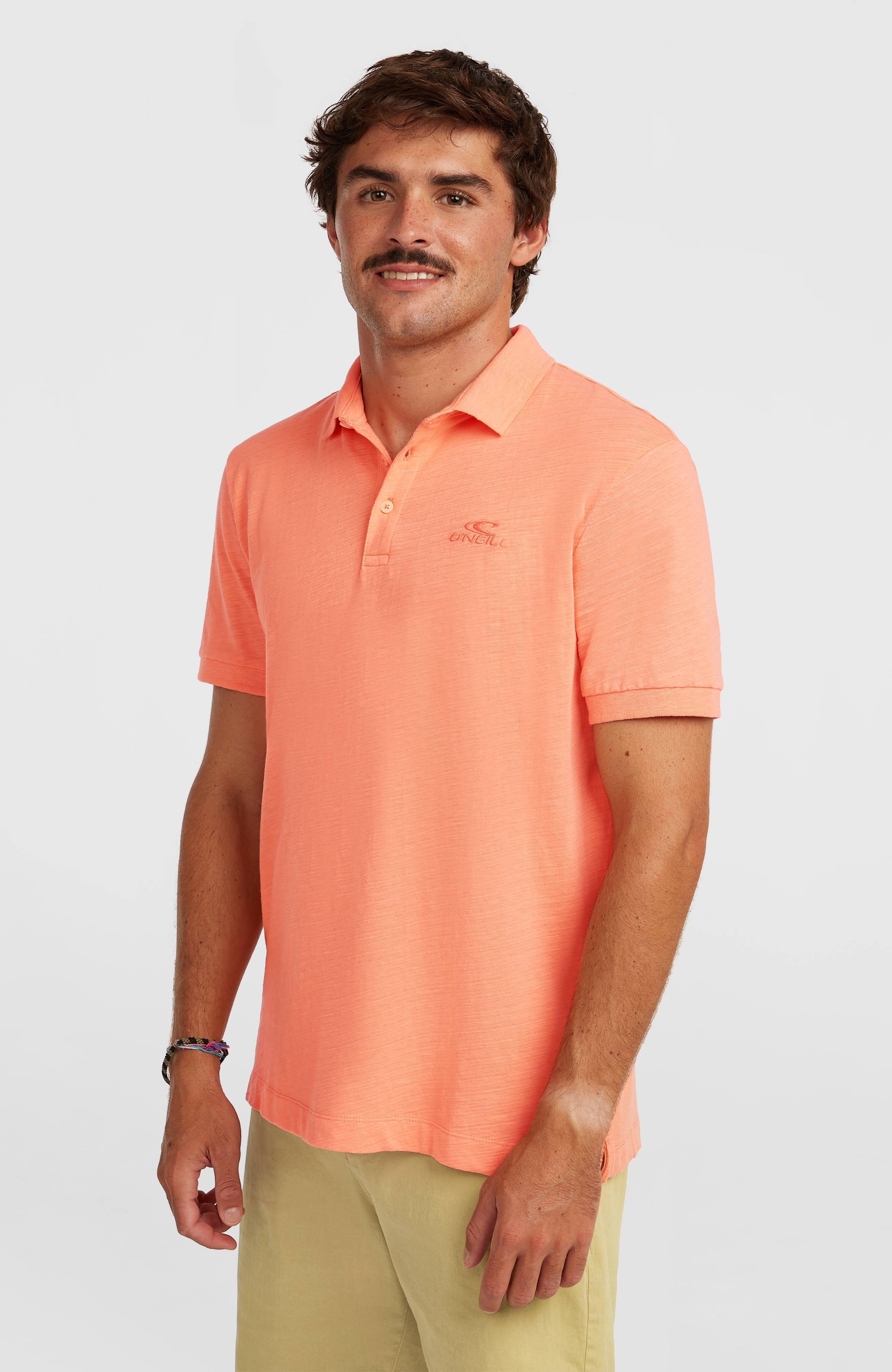 Slub Polo Funky Peach