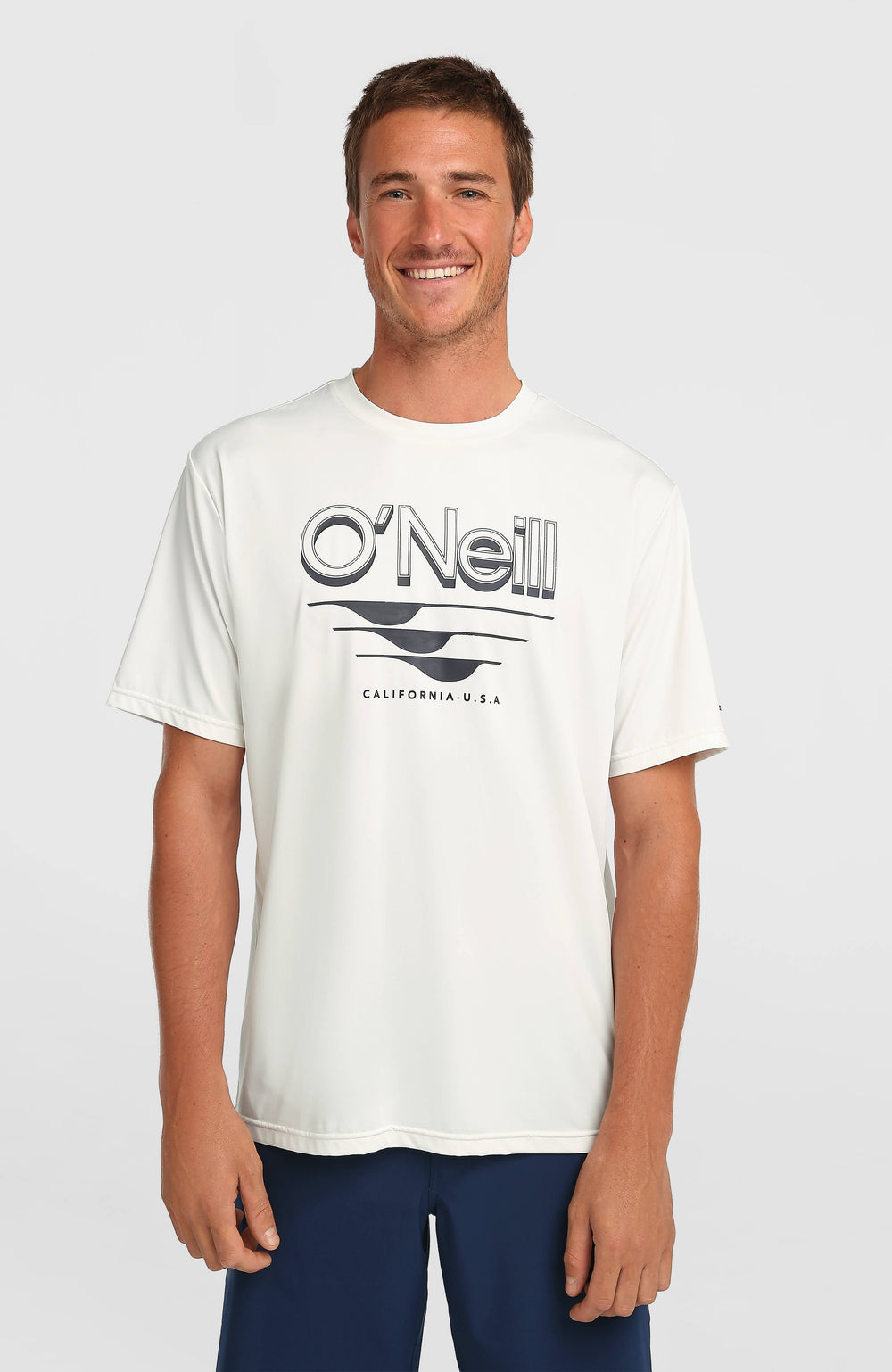O'Neill Hybrid UPF 50+ Polygiene Graphic T-Shirt Snow White