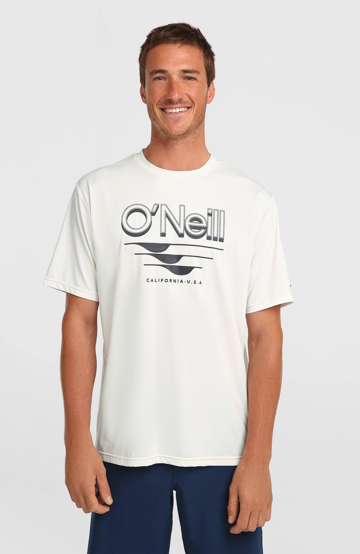 O'Neill Hybrid UPF 50+ Polygiene Graphic T-Shirt Snow White