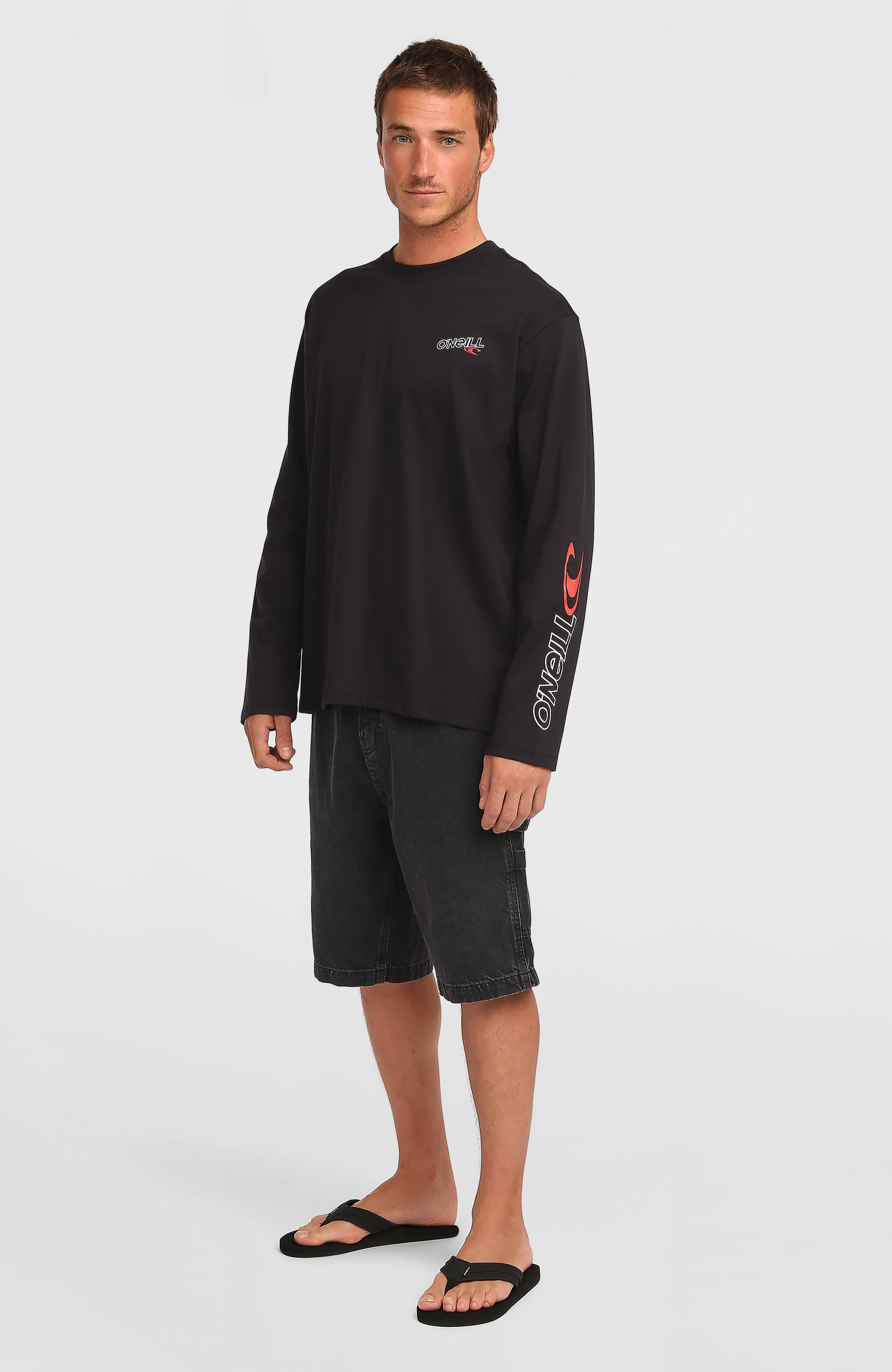 Essentials 90s Logo Long-Sleeve T-Shirt Black Out