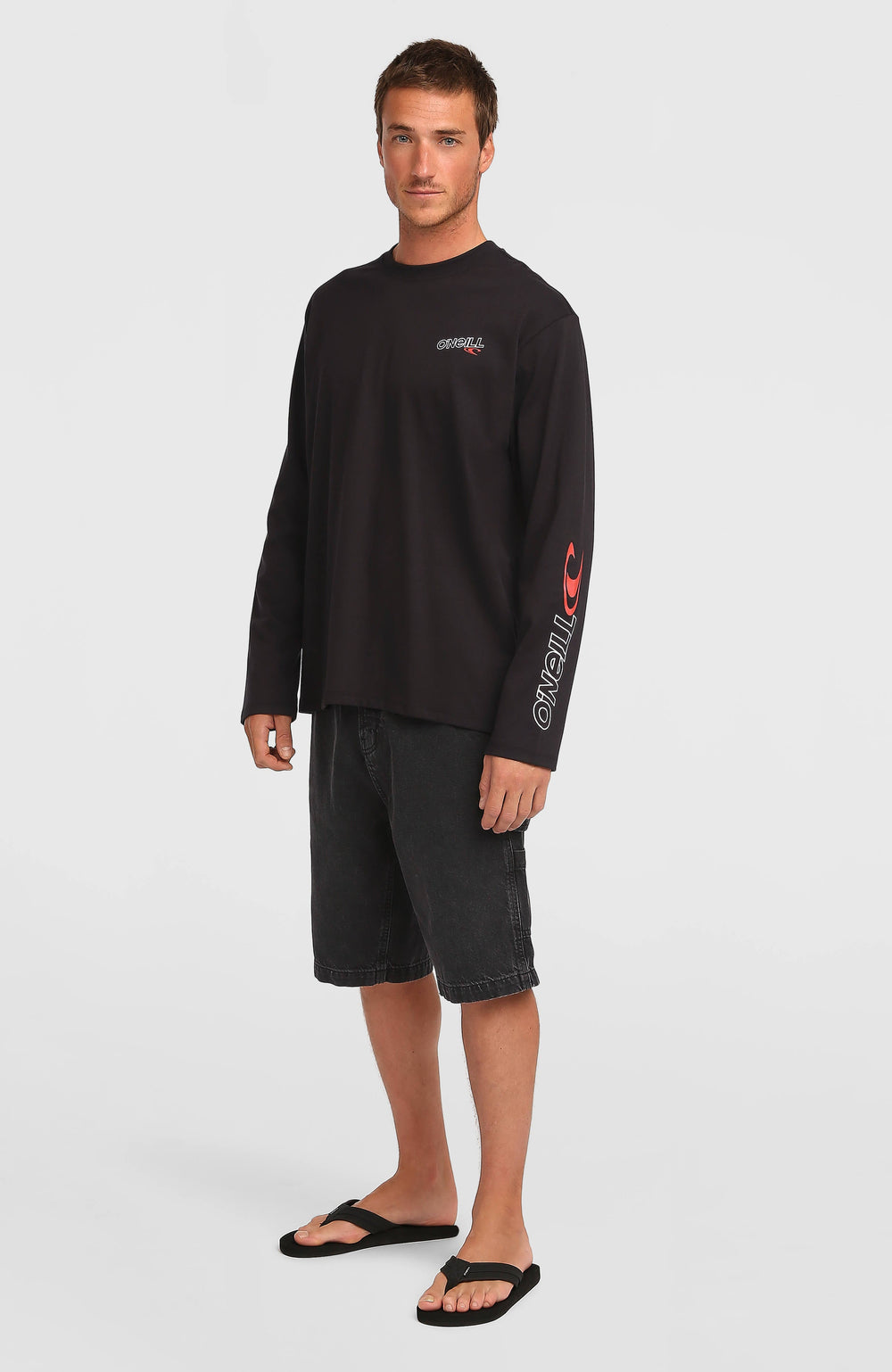 Essentials 90s Logo Long-Sleeve T-Shirt Black Out
